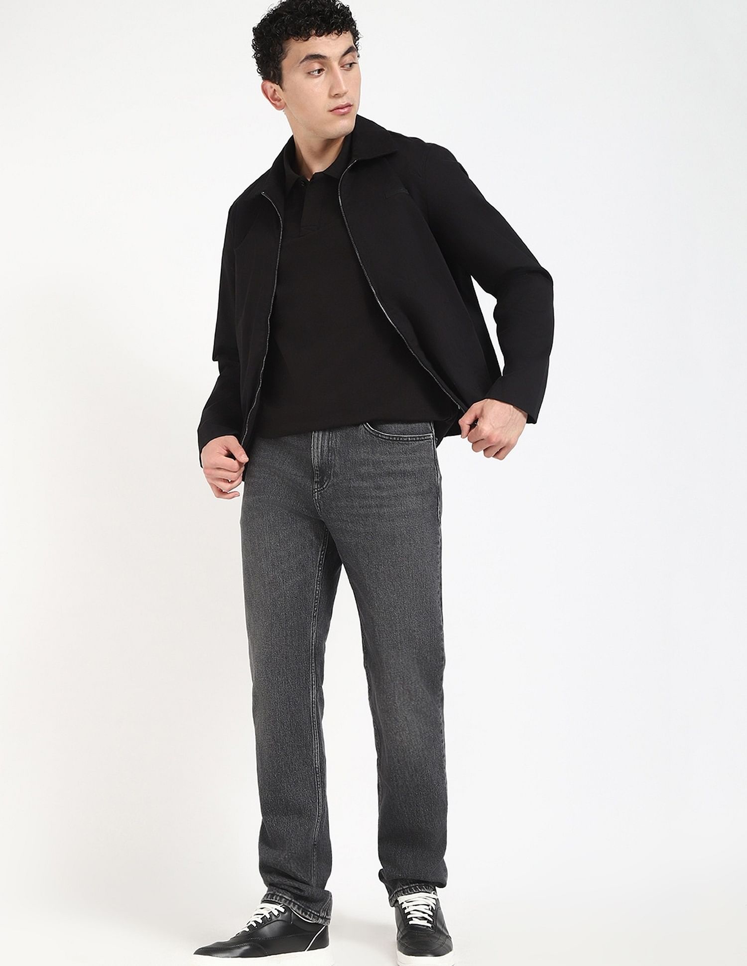 Tommy Hilfiger Light-Wash Slim-Fit Mid Rise Jeans