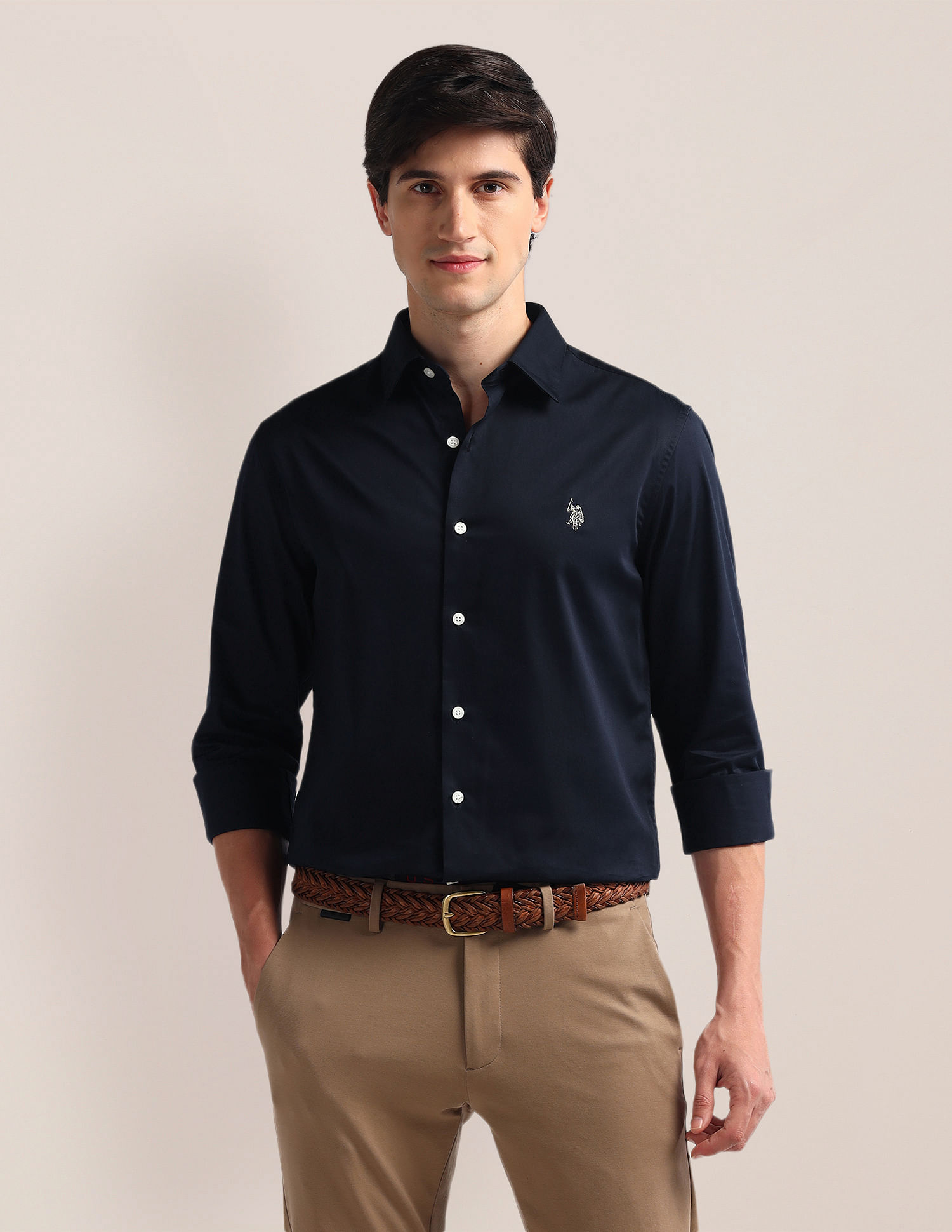 U.S. Polo Assn. Tailored Fit Pure Cotton Shirt