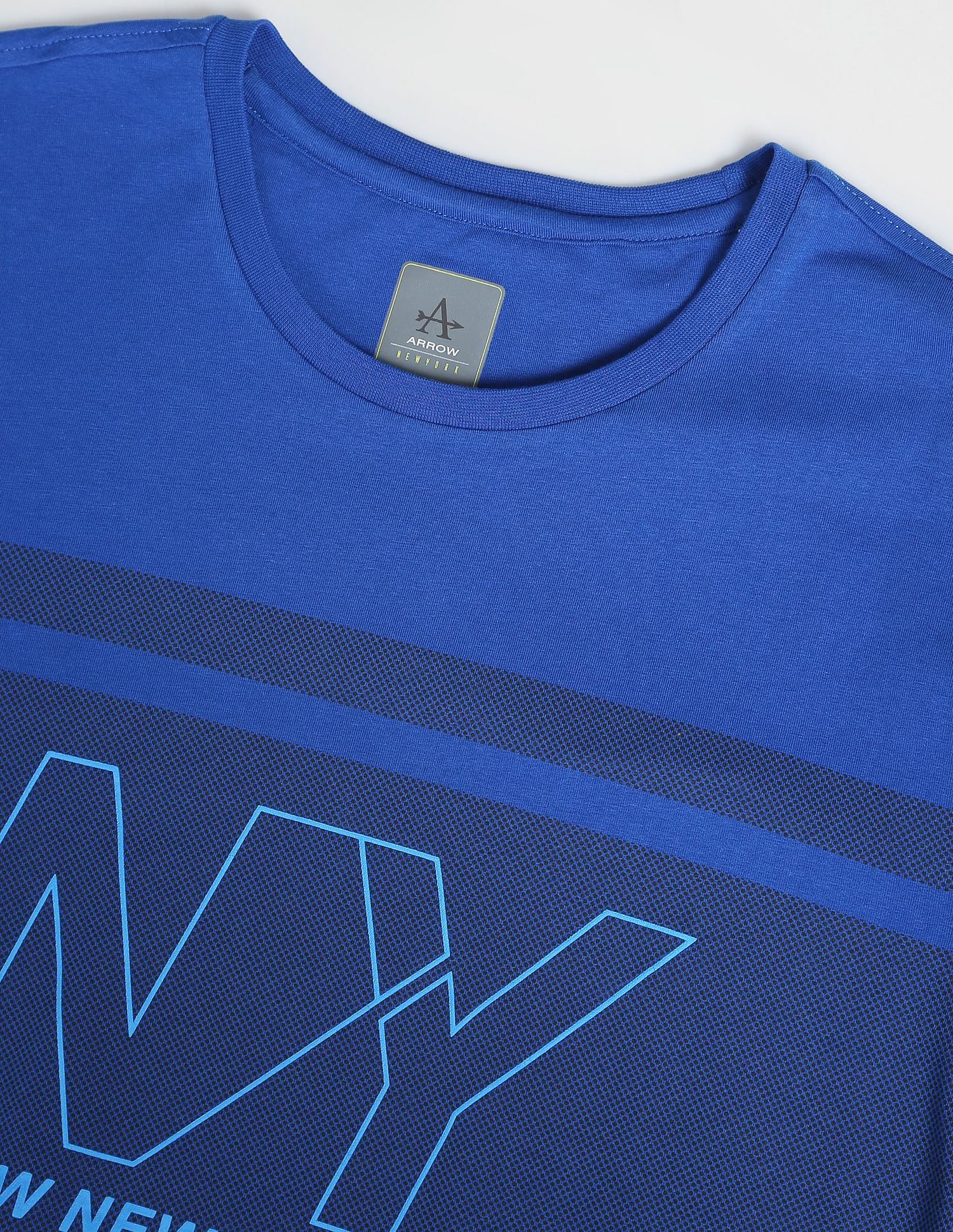 Arrow Newyork Colour Block Printed T-Shirt