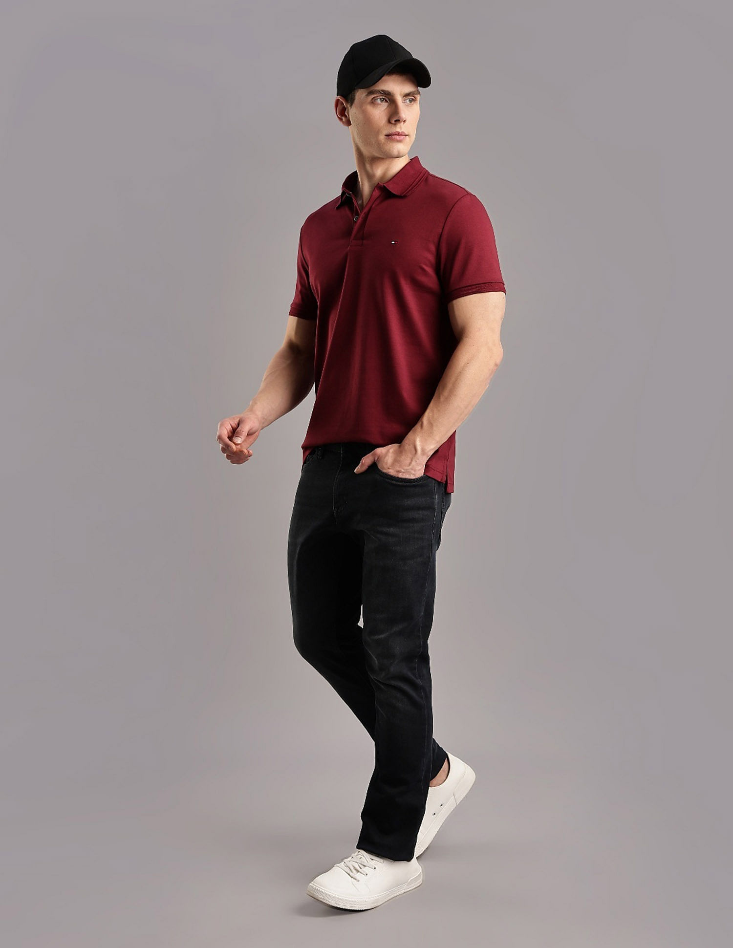 Tommy Hilfiger Solid Regular-Fit Cotton T-Shirt