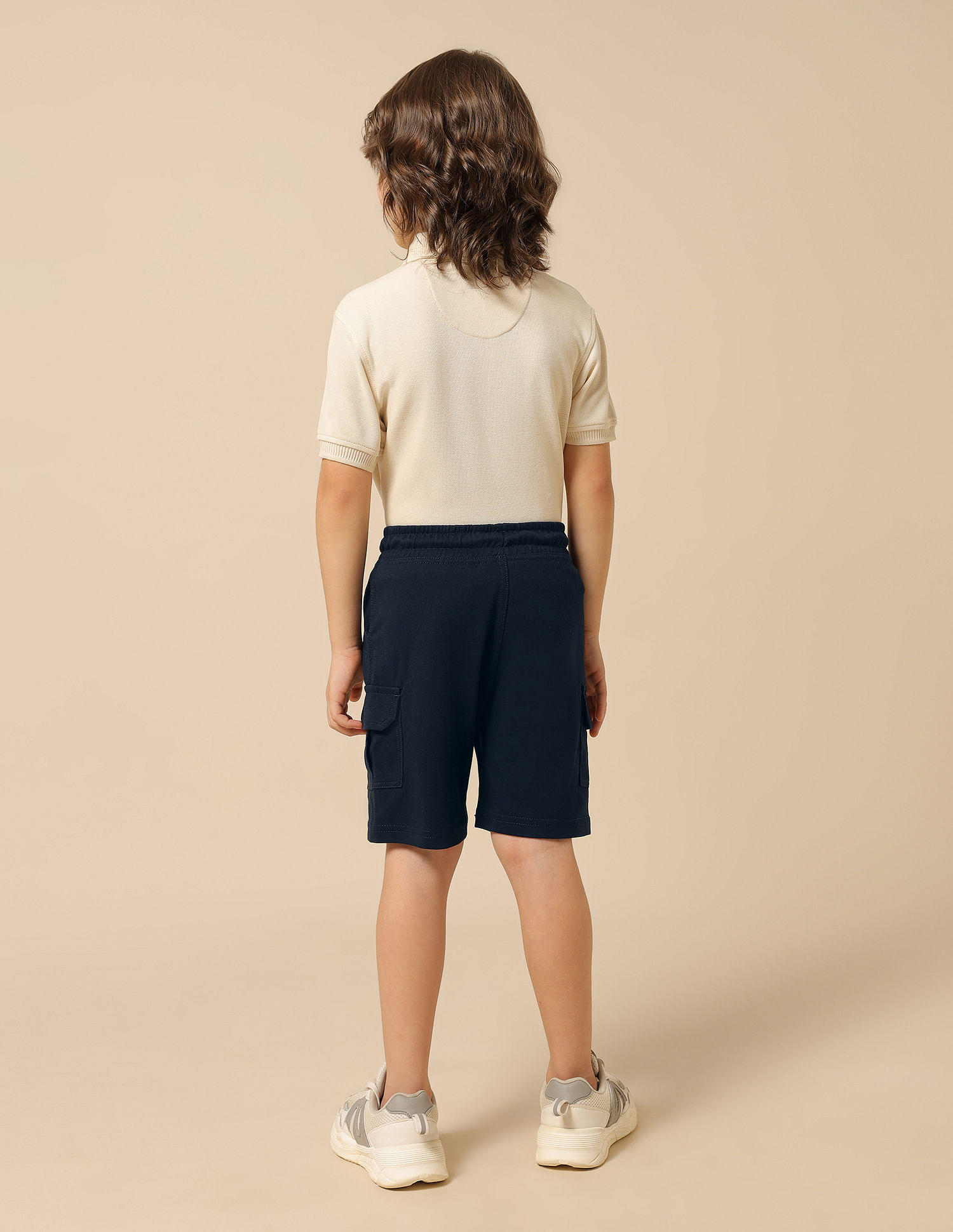U.S. Polo Assn. Kids Boys Pure Cotton Solid Shorts