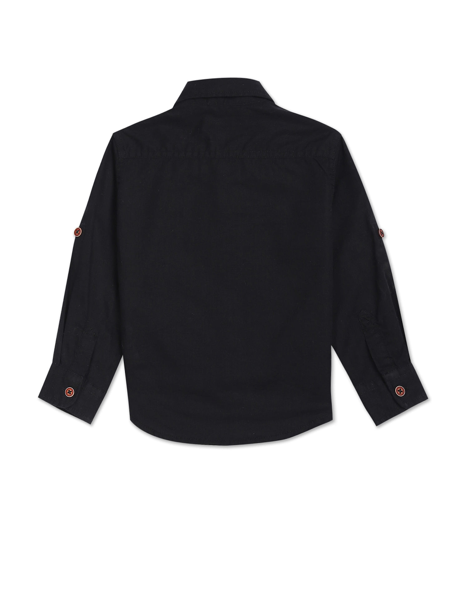 U.S. Polo Assn. Kids Boys Pure Cotton Solid Shirt