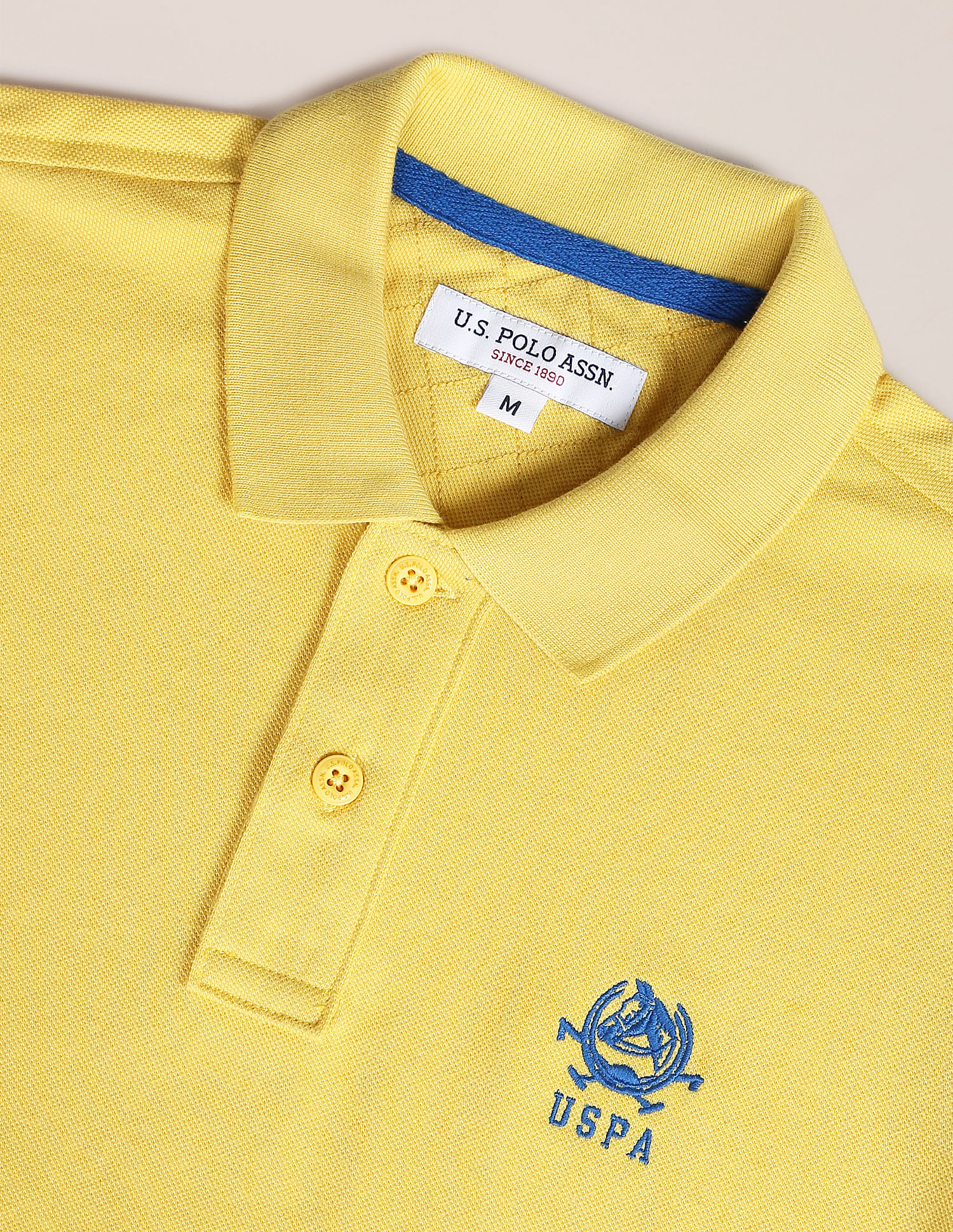 U.S. Polo Assn. Solid Embroidered Logo Pique Polo Shirt