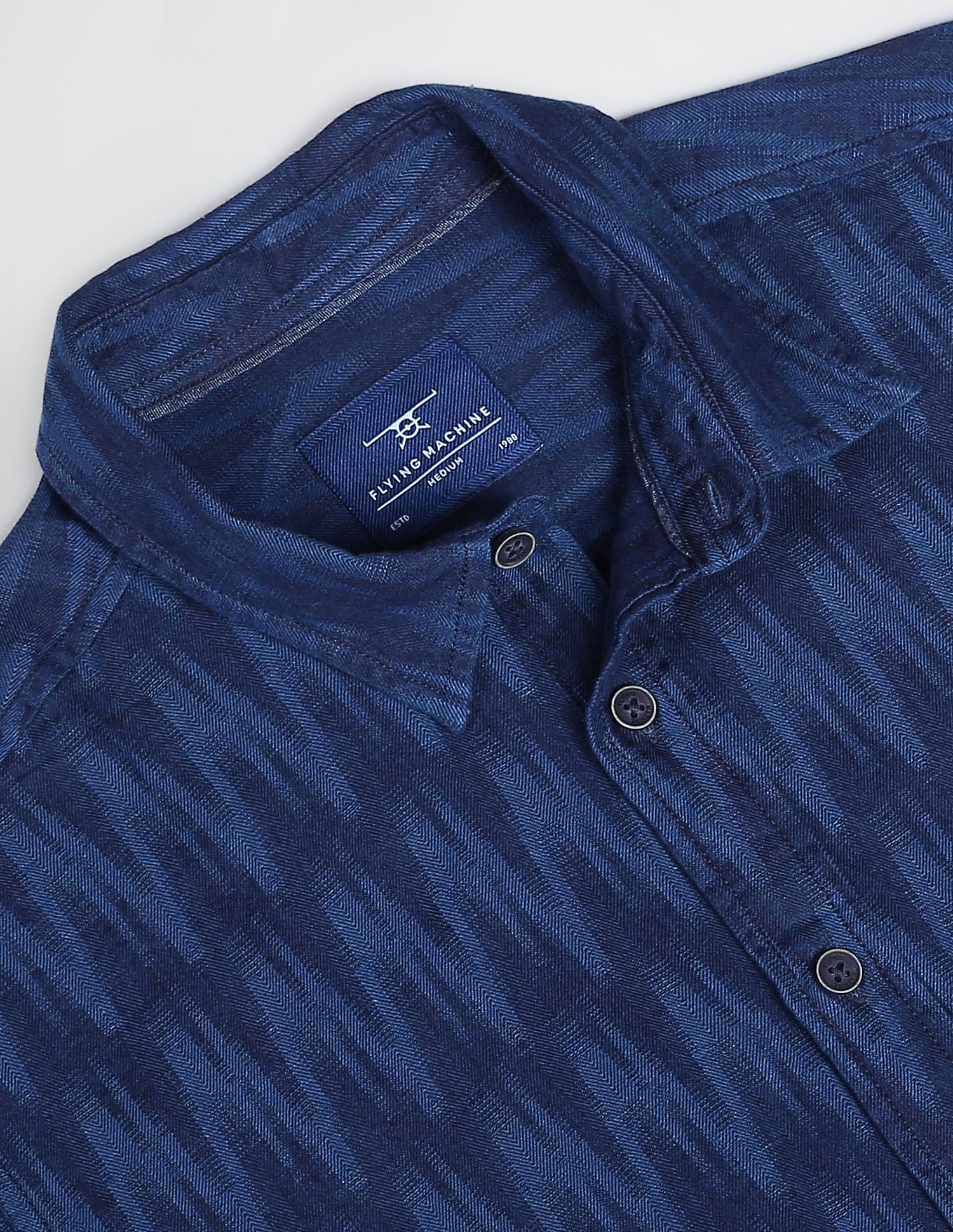 Flying Machine Geometric Patterned Shirt