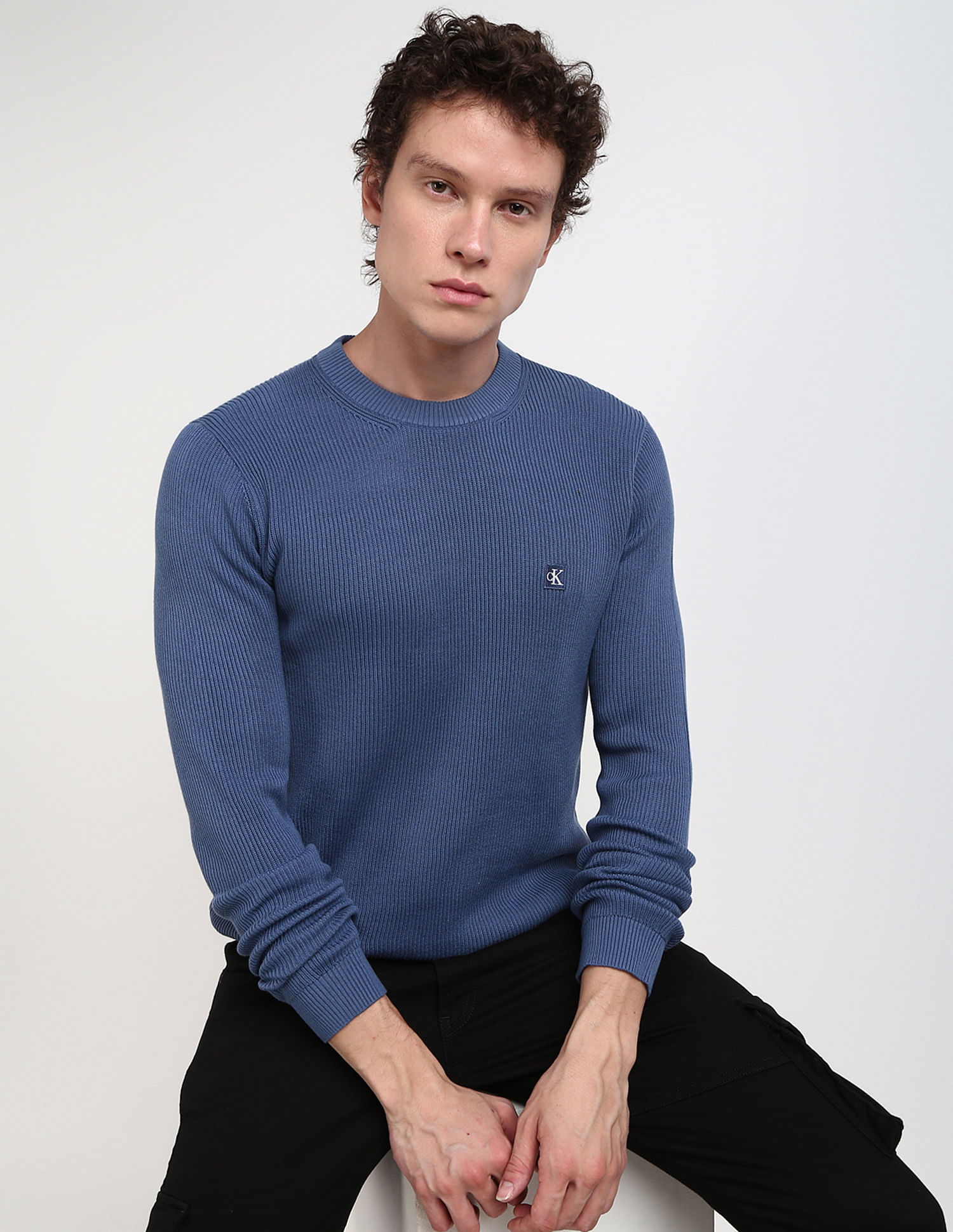 Calvin Klein Crew Neck Brand Batch Sweater