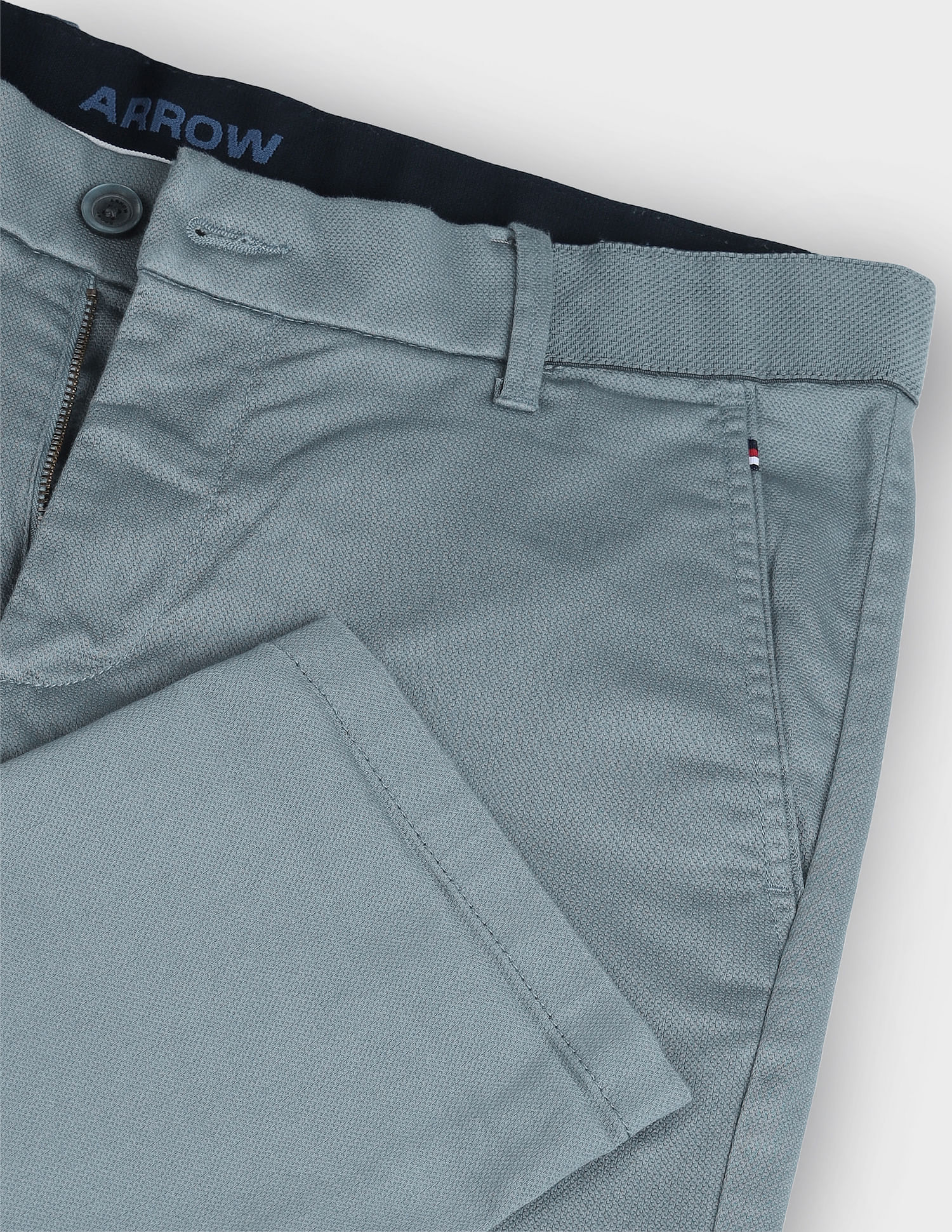 Arrow Sports Solid Dobby Trousers