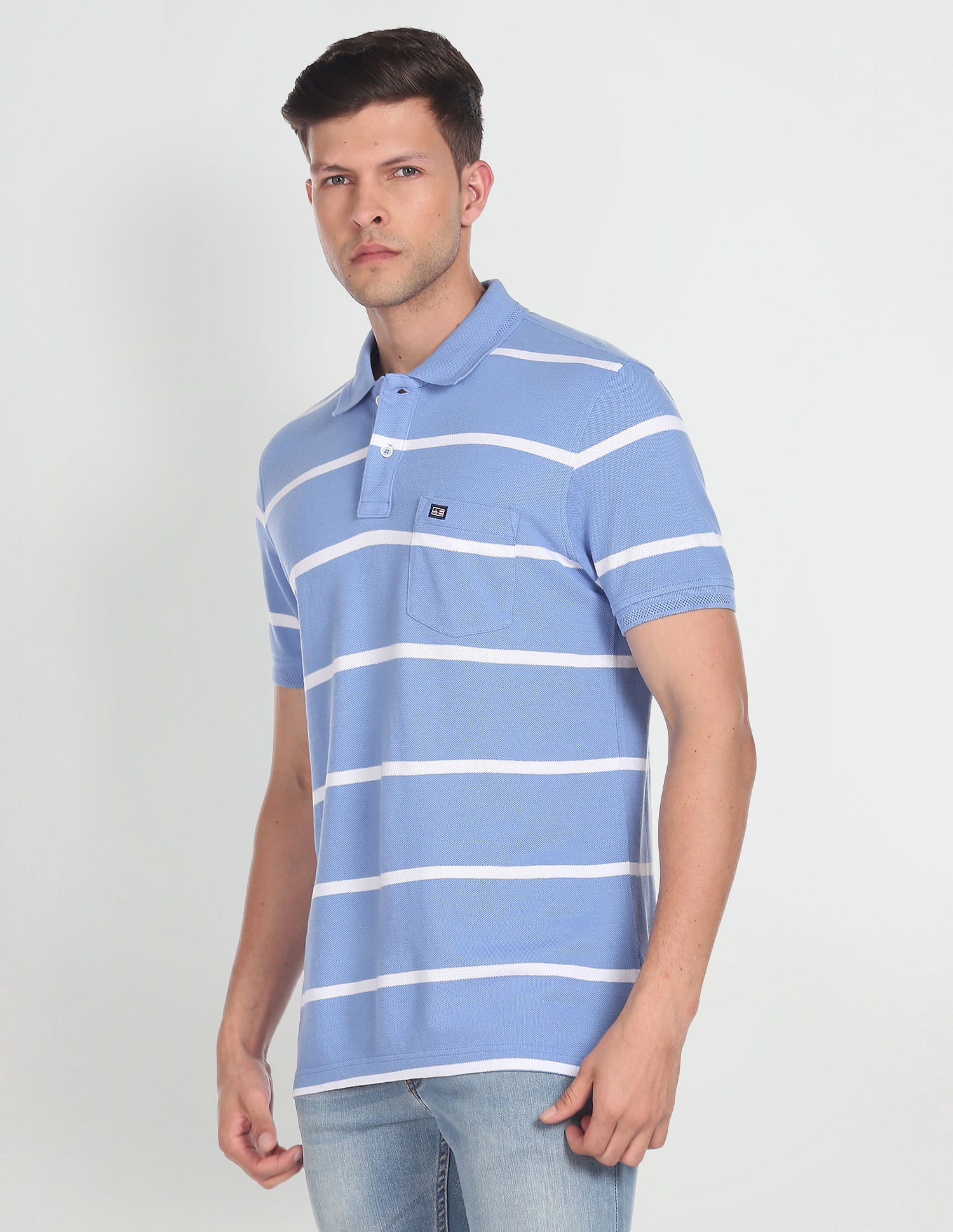 Arrow Sports Striped Perfect Polo Shirt