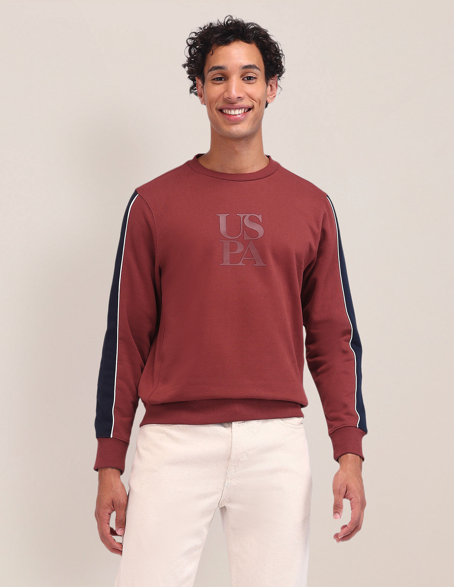 U.S. Polo Assn. Brand Printed Regular Fit Sweatshirt
