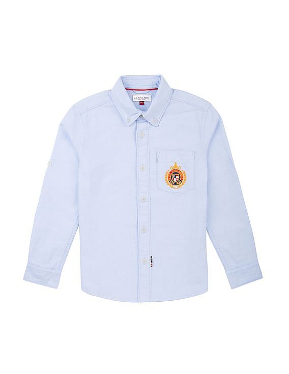 U.S. Polo Assn. Kids Boys Regular Fit Oxford Shirt