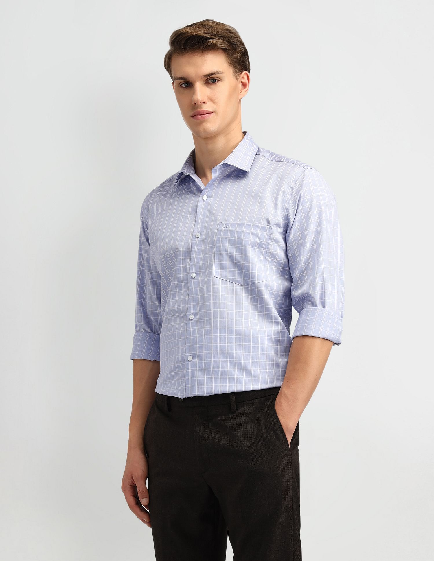 Arrow Dobby Vertical Striped Shirt