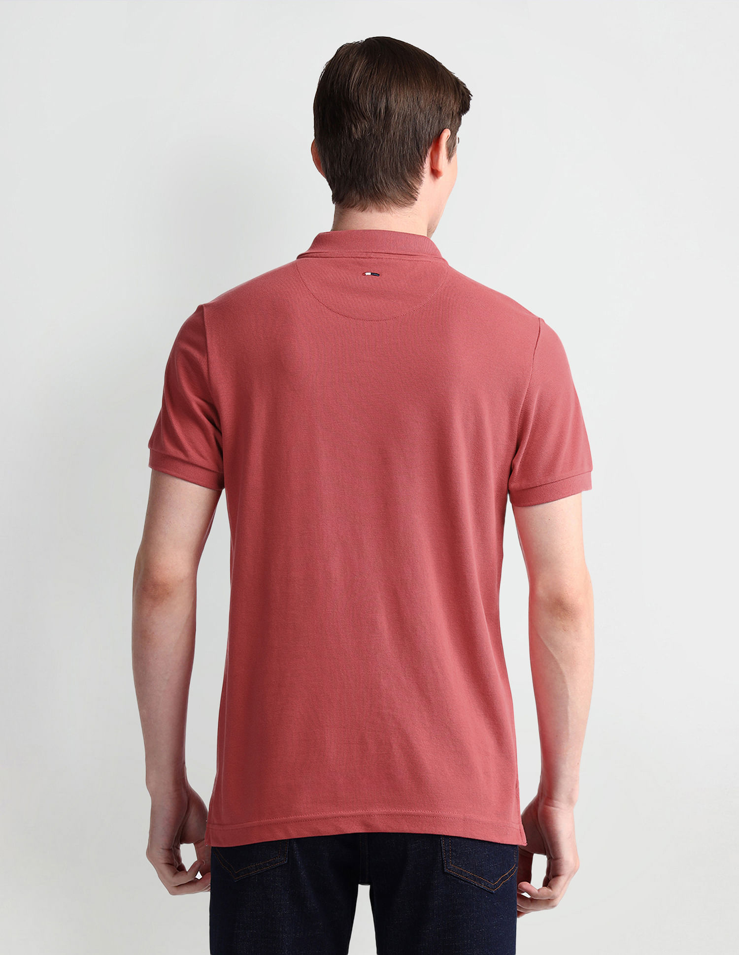 U.S. Polo Assn. Denim Co. Muscle Fit Solid Polo Shirt
