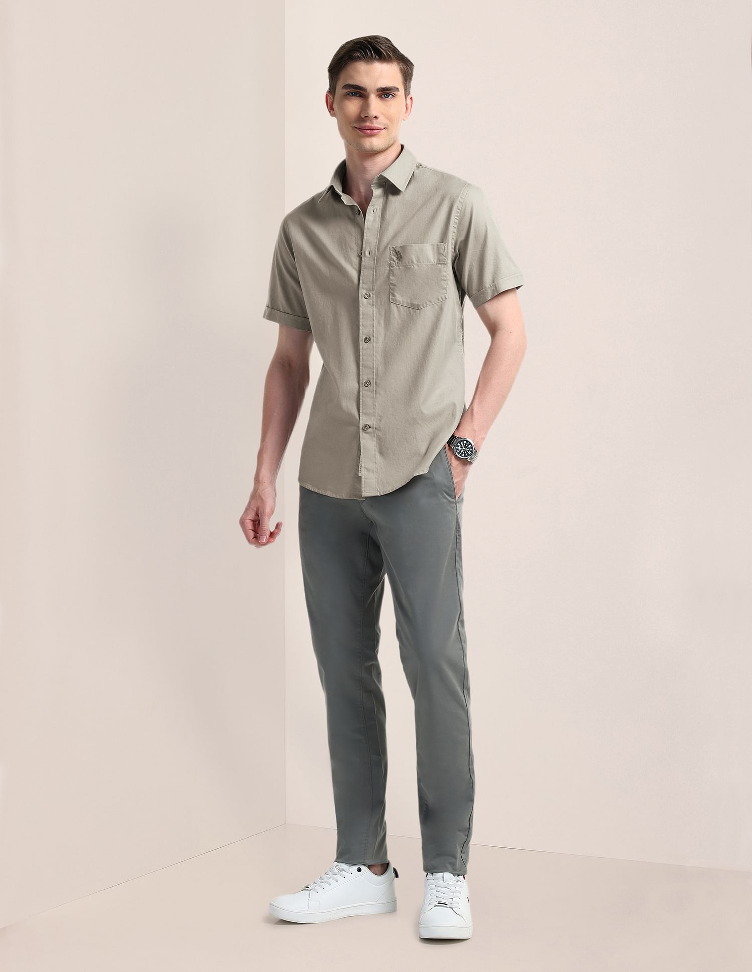 U.S. Polo Assn. Tailored Fit Premium Cotton Shirt