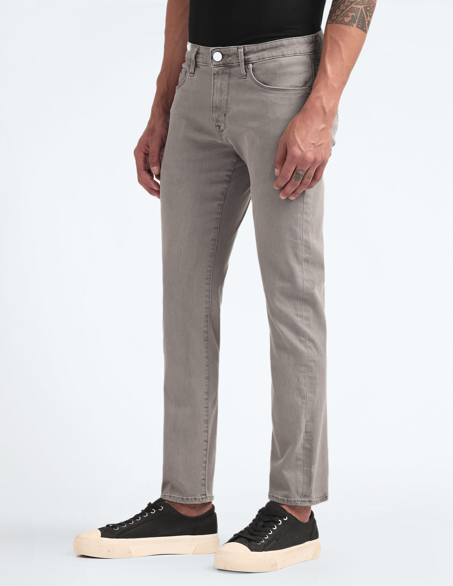 Buy Flying Machine Mid Rise Michael Slim Tapered Jeans