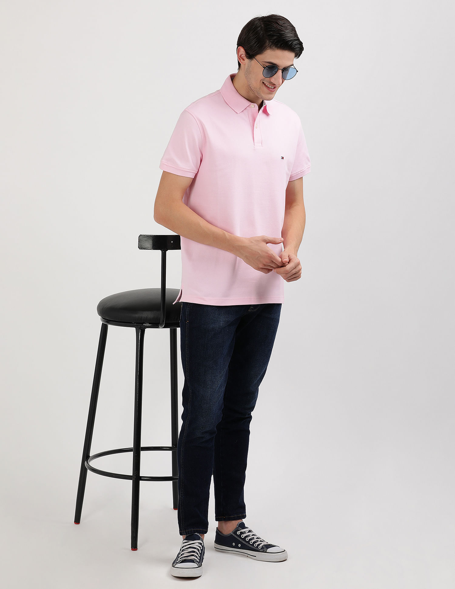 Tommy Hilfiger Organic Cotton Solid Polo Shirt