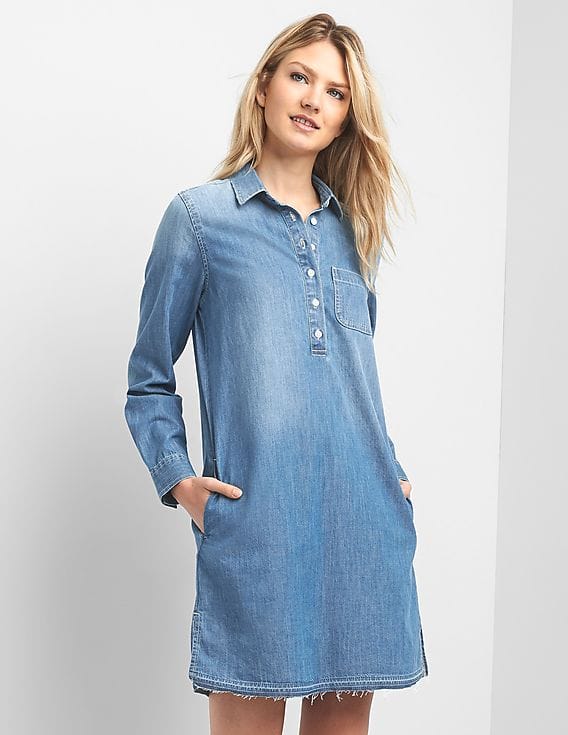 denim popover dress The Denim Popover Dress