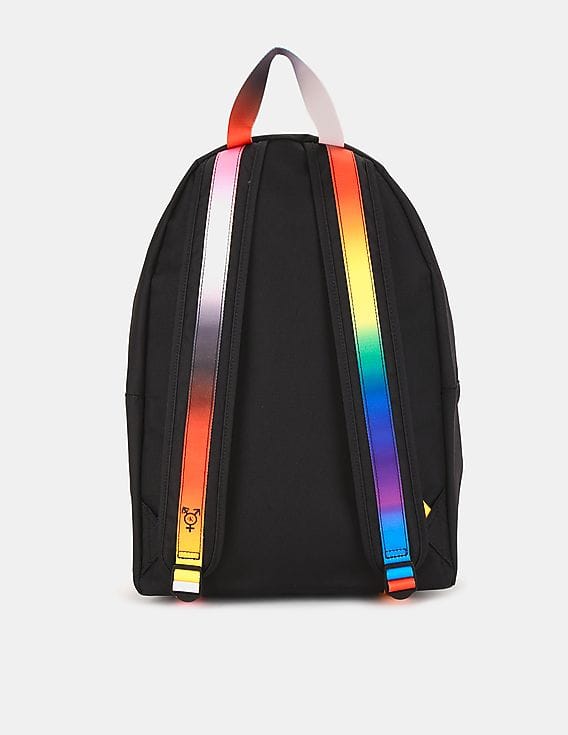 Calvin Klein ?️‍? Pride Backpack Buy Calvin Klein Men Black Allover Pride Monogram Backpack  main image 2