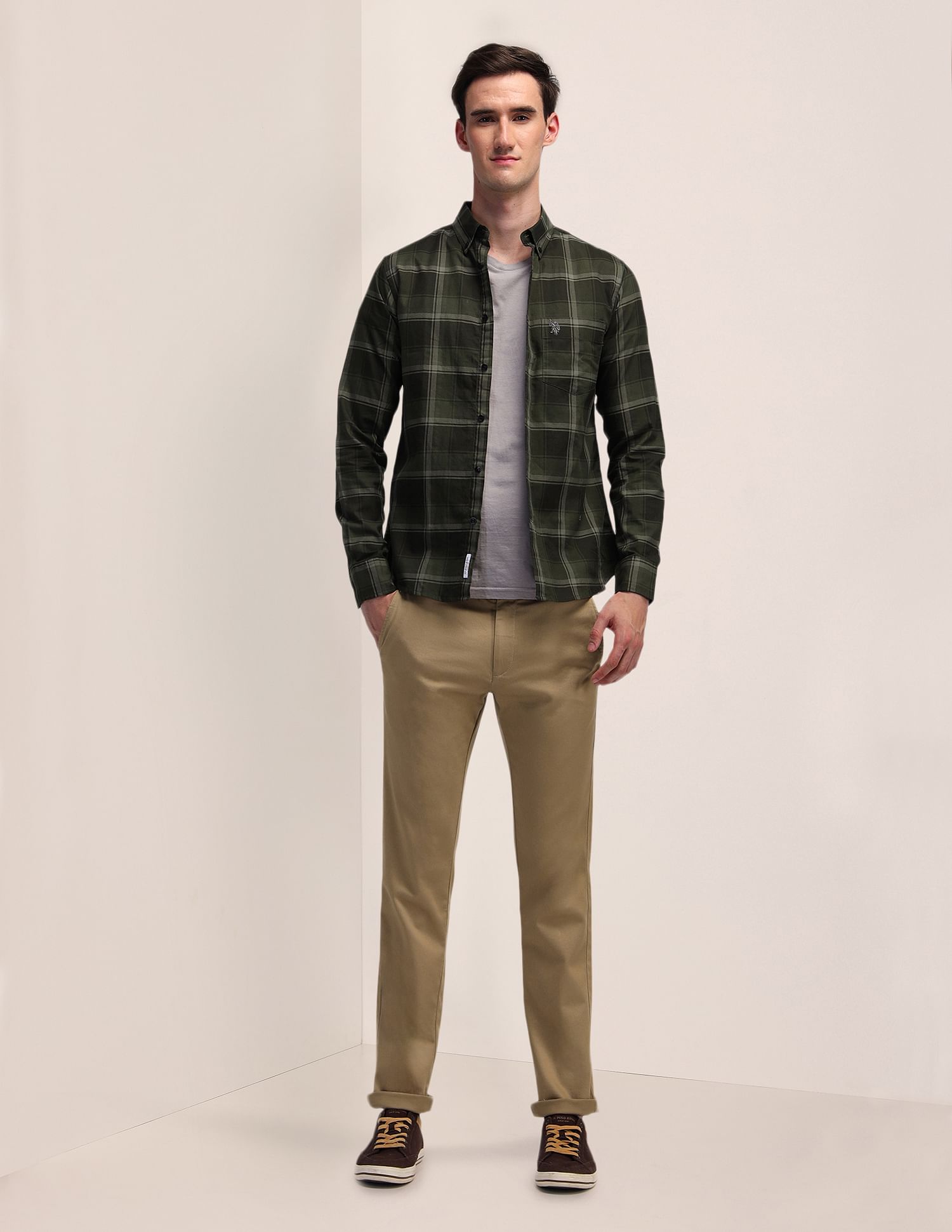 U.S. Polo Assn. Denver Slim Fit Dobby Trousers