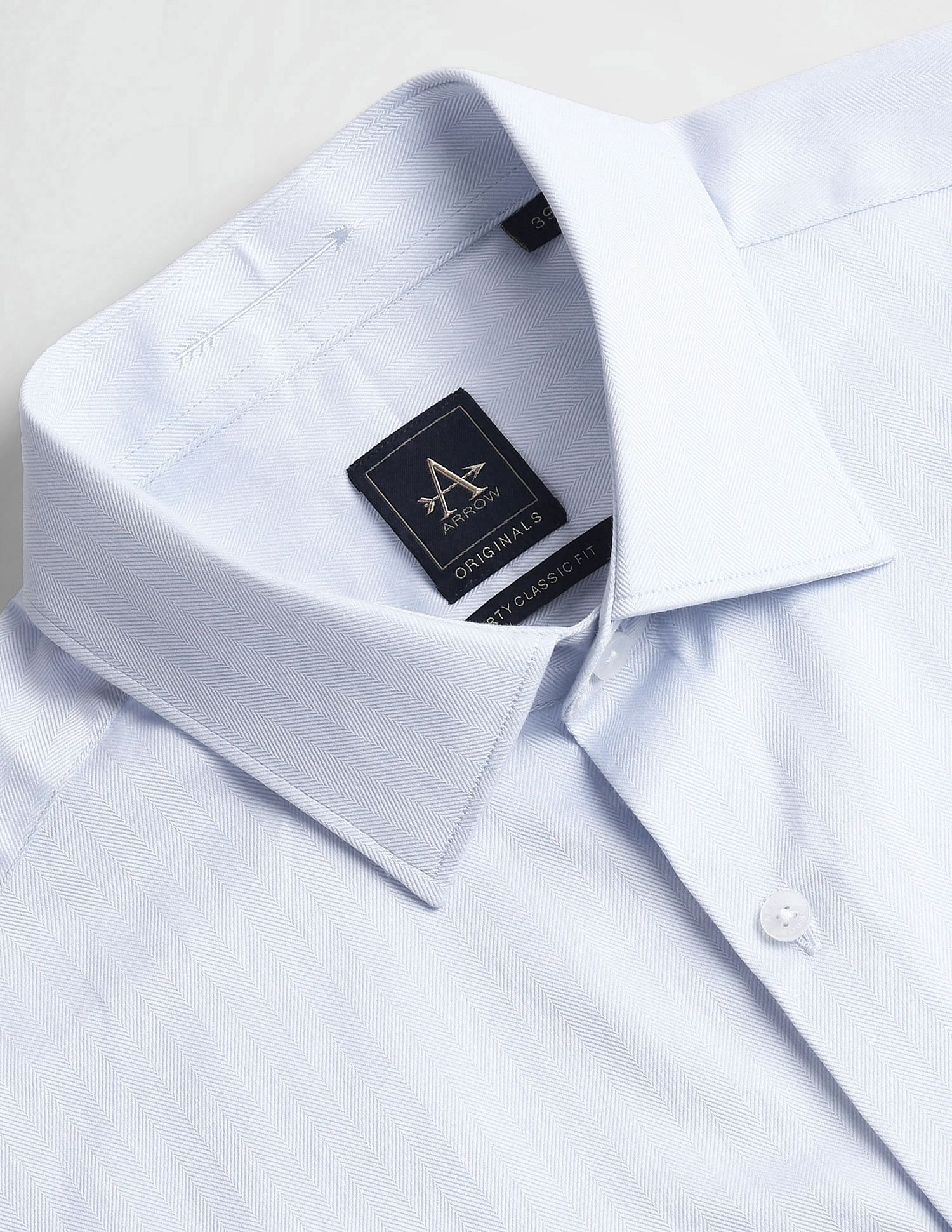 Arrow Vertical Stripe Cotton Shirt