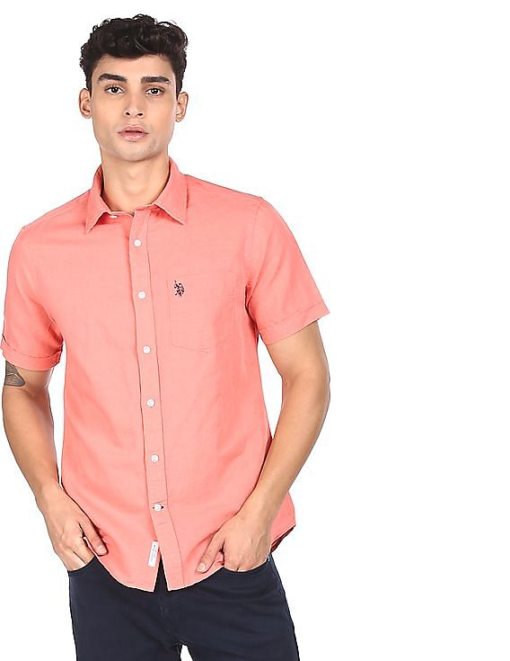 U.S. Polo Assn. Short Sleeve Solid Casual Shirt