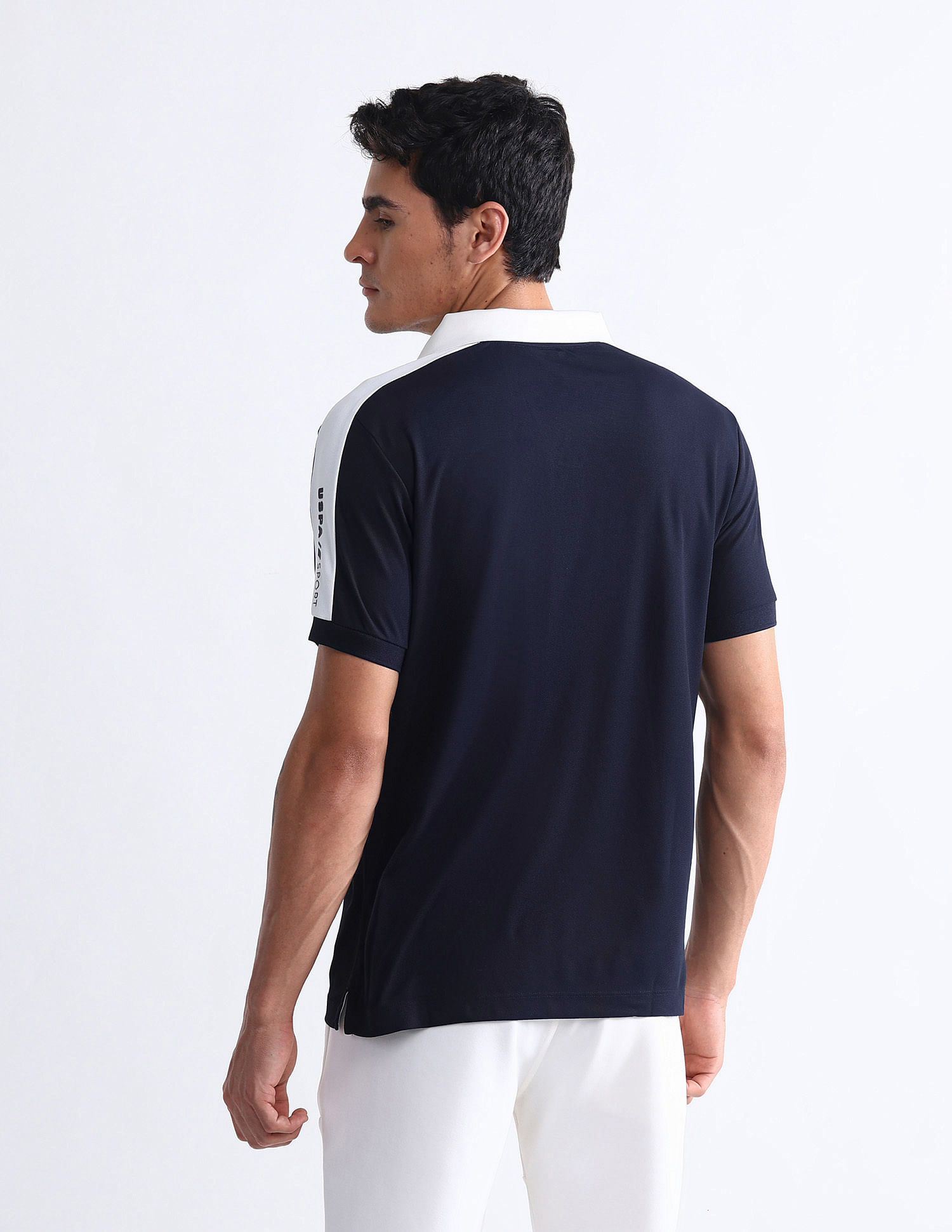USPA Active Solid Slim Fit Polo Shirt