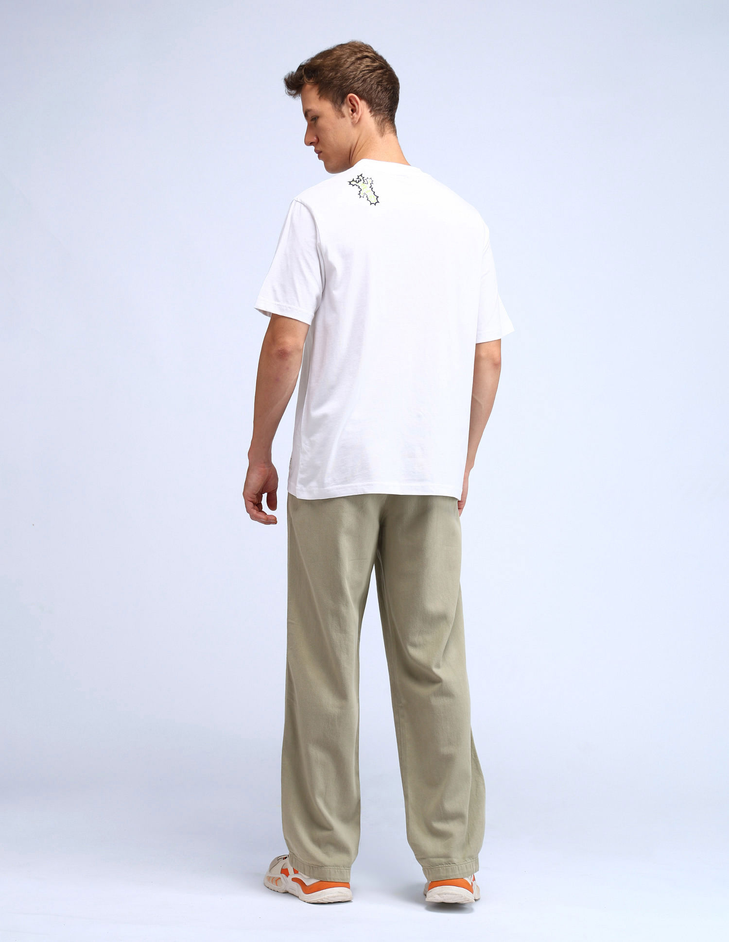 Flying Machine Mid Rise Cobain Loose Fit Trousers