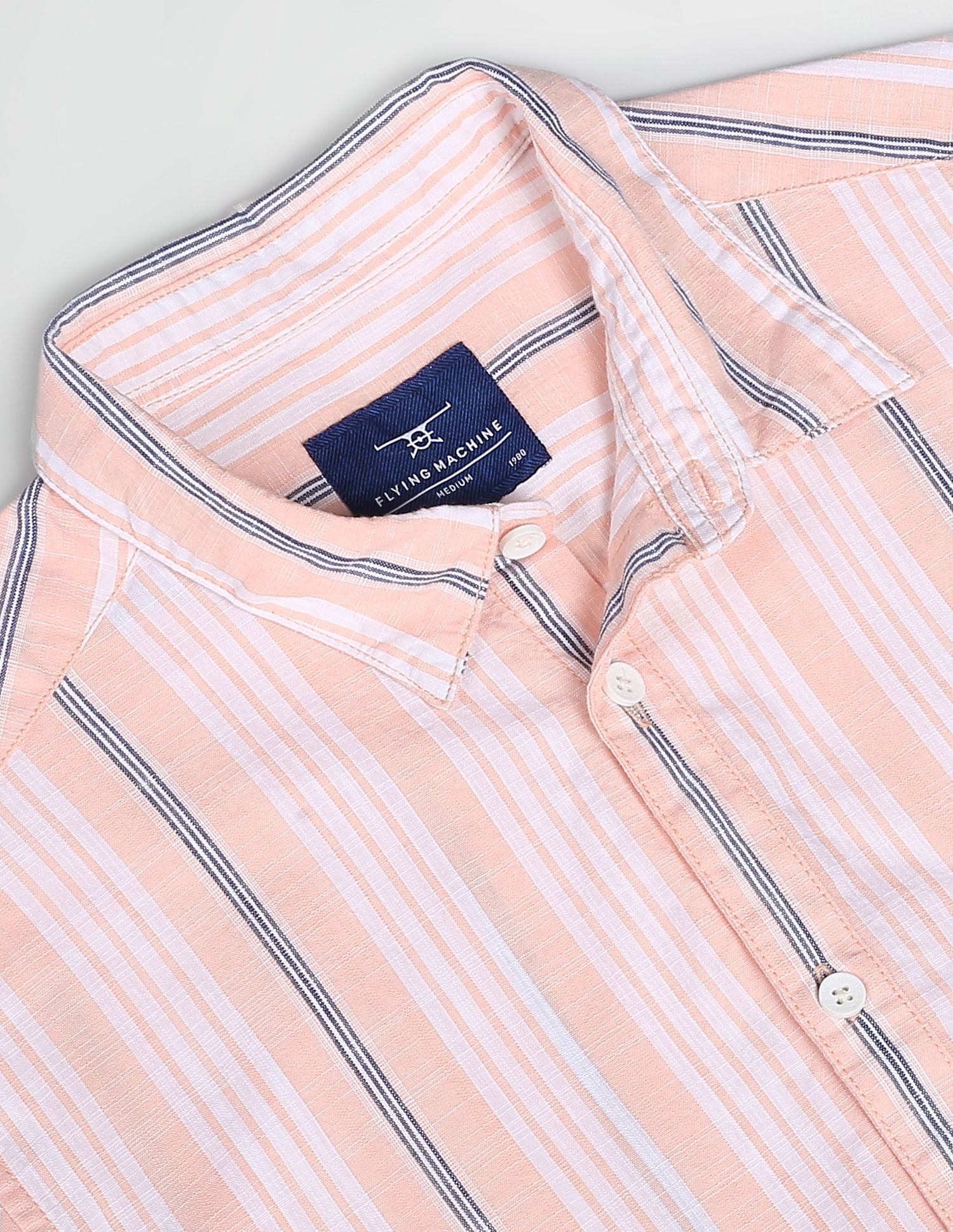 Flying Machine Vertical Stripe Slim Fit Shirt