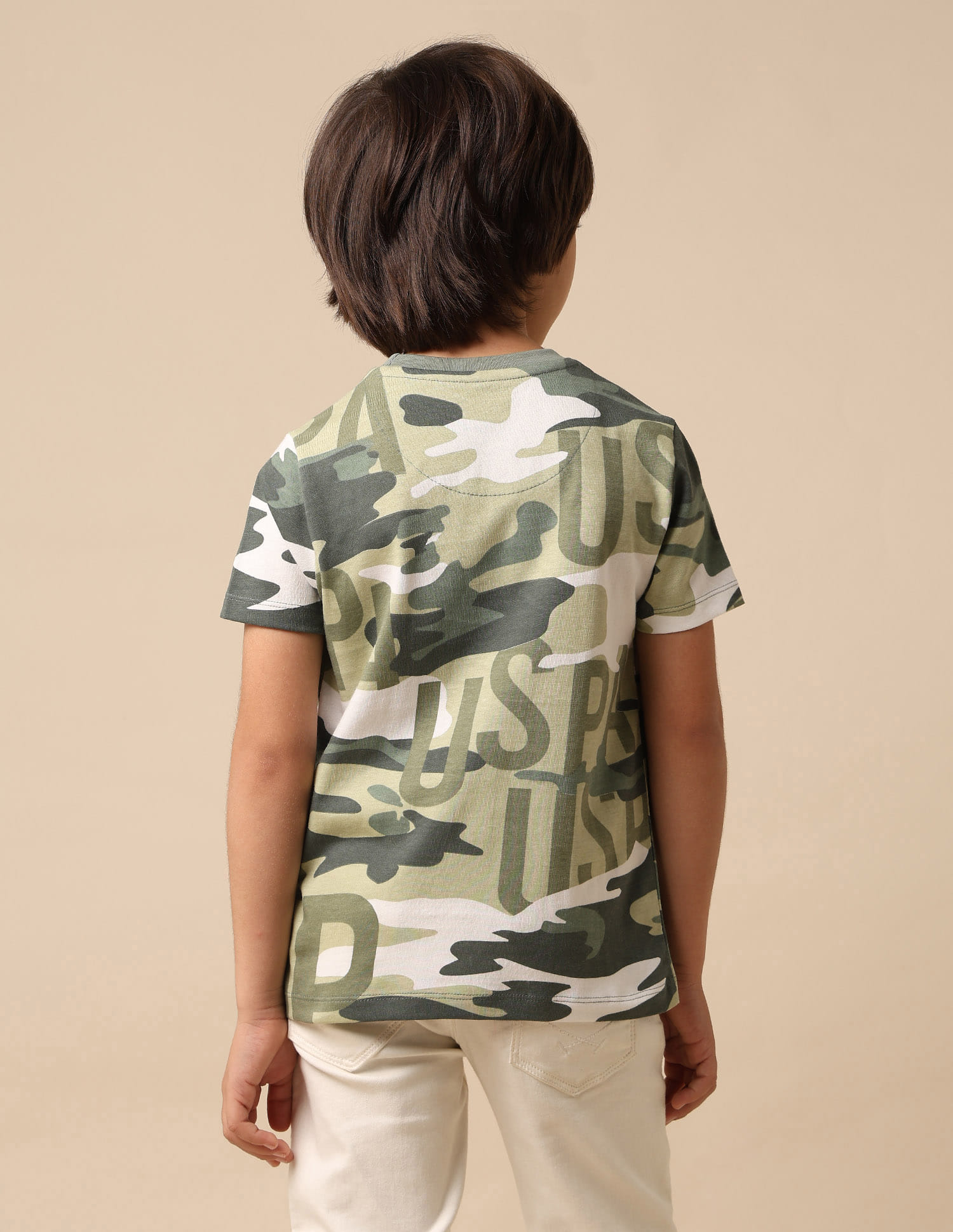 Buy Polo Kids Boys Camouflage Printed Regular Fit T
