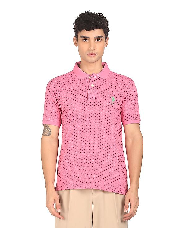 U.S. Polo Assn. All Over Print Cotton Polo Shirt