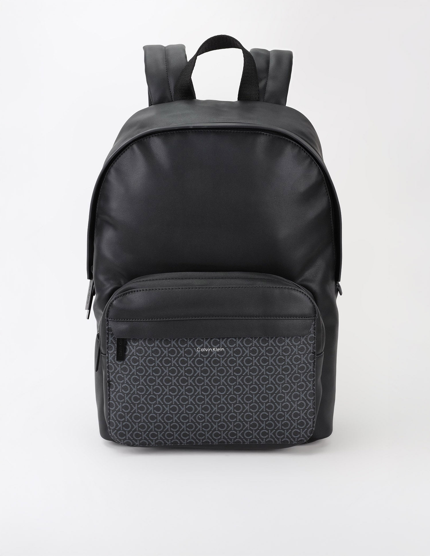 Calvin Klein Logo Black Polyester Backpack