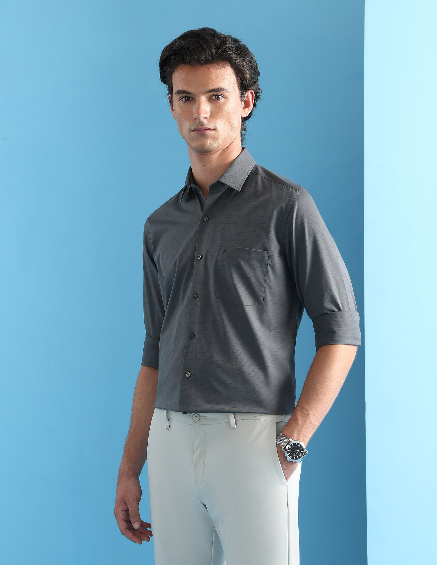 Arrow Manhattan Slim Fit Velocity Shirt
