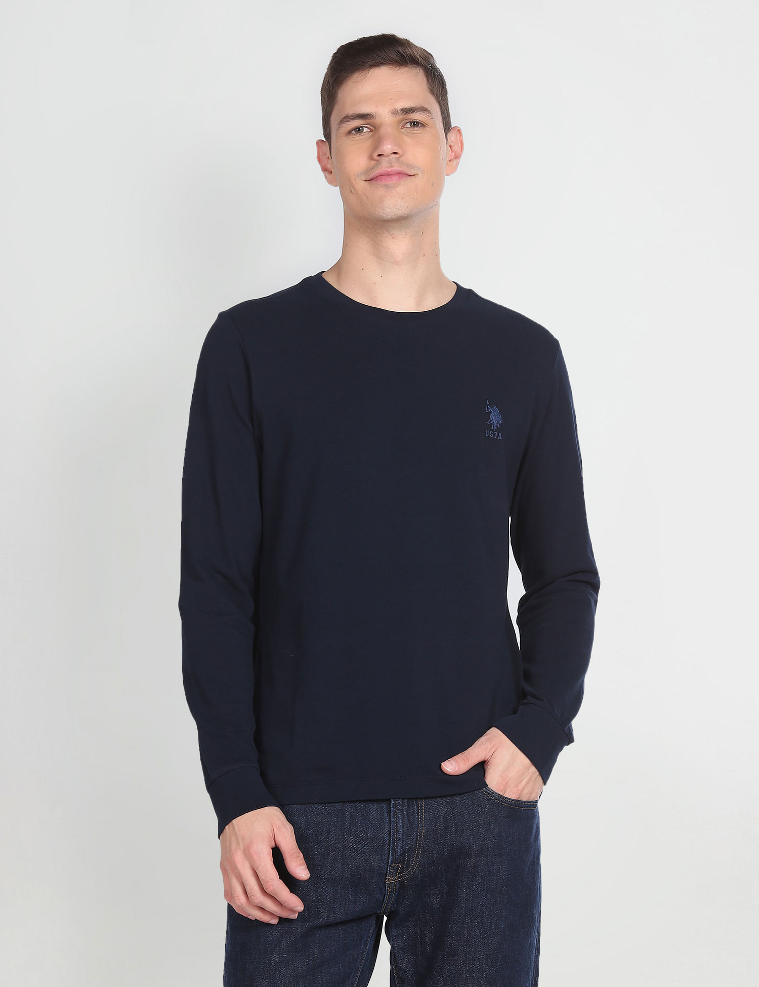 U.S. Polo Assn. Denim Co. Long Sleeve Cotton T-Shirt