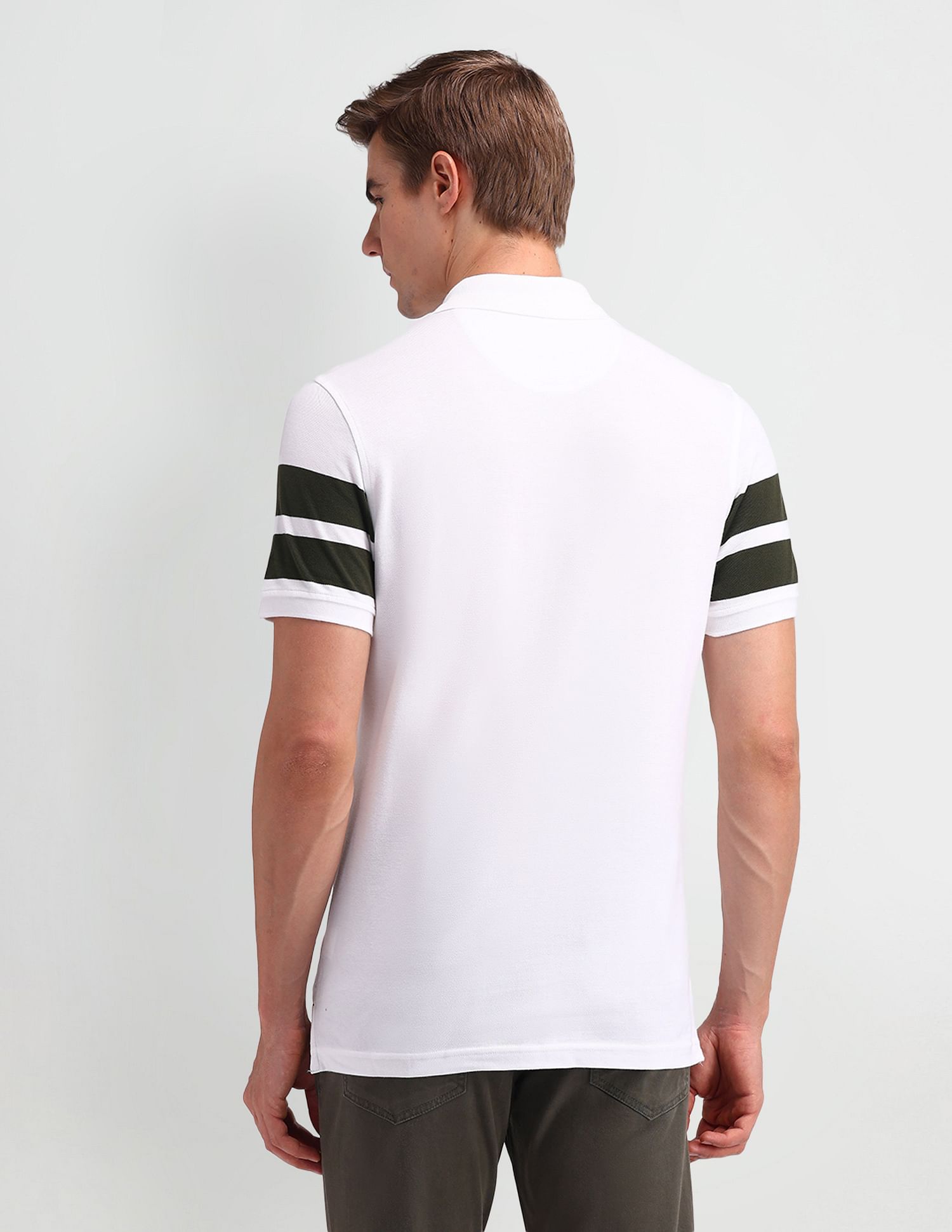Arrow Sport Horizontal Striped Regular Polo Shirt