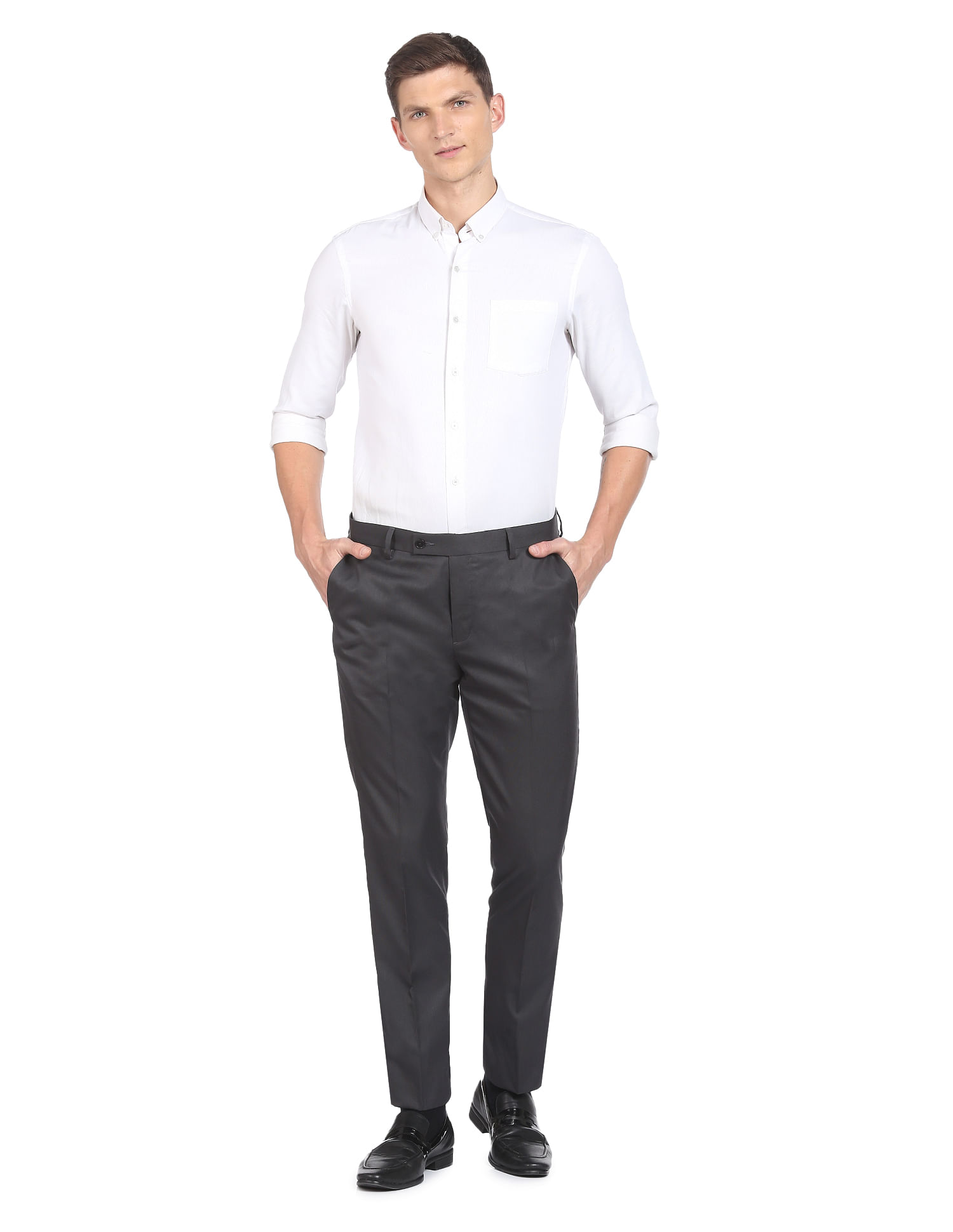 Buy Solemio Polyester Viscose Trouser For Mens - Trousers for Men 6671475 |  Myntra