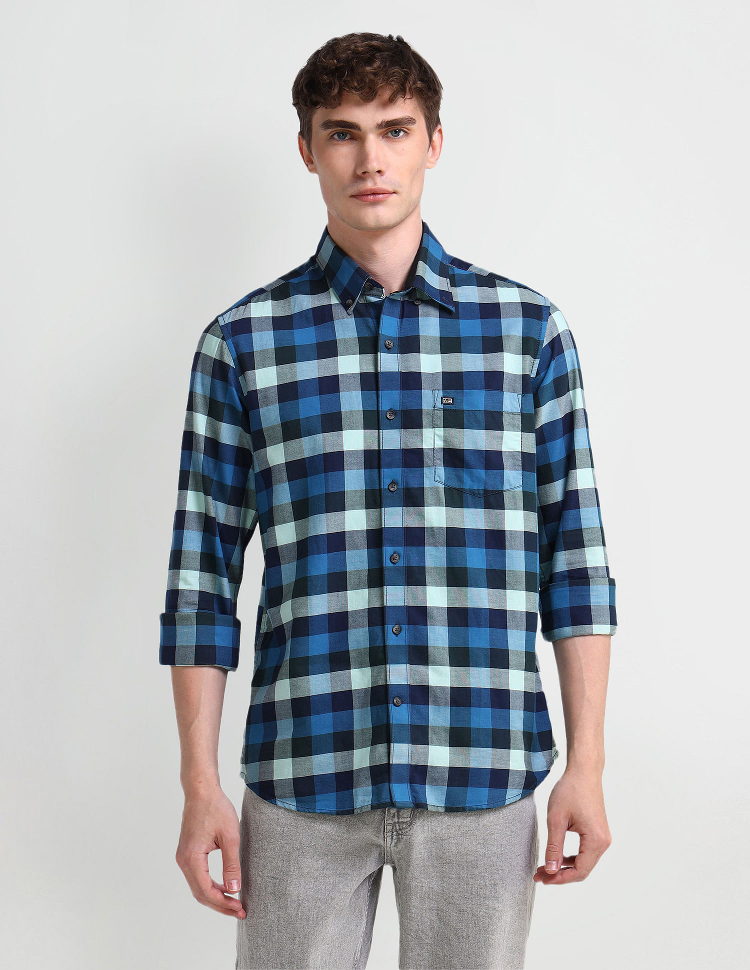 Arrow Sport Manhattan Slim Fit Oxford Shirt