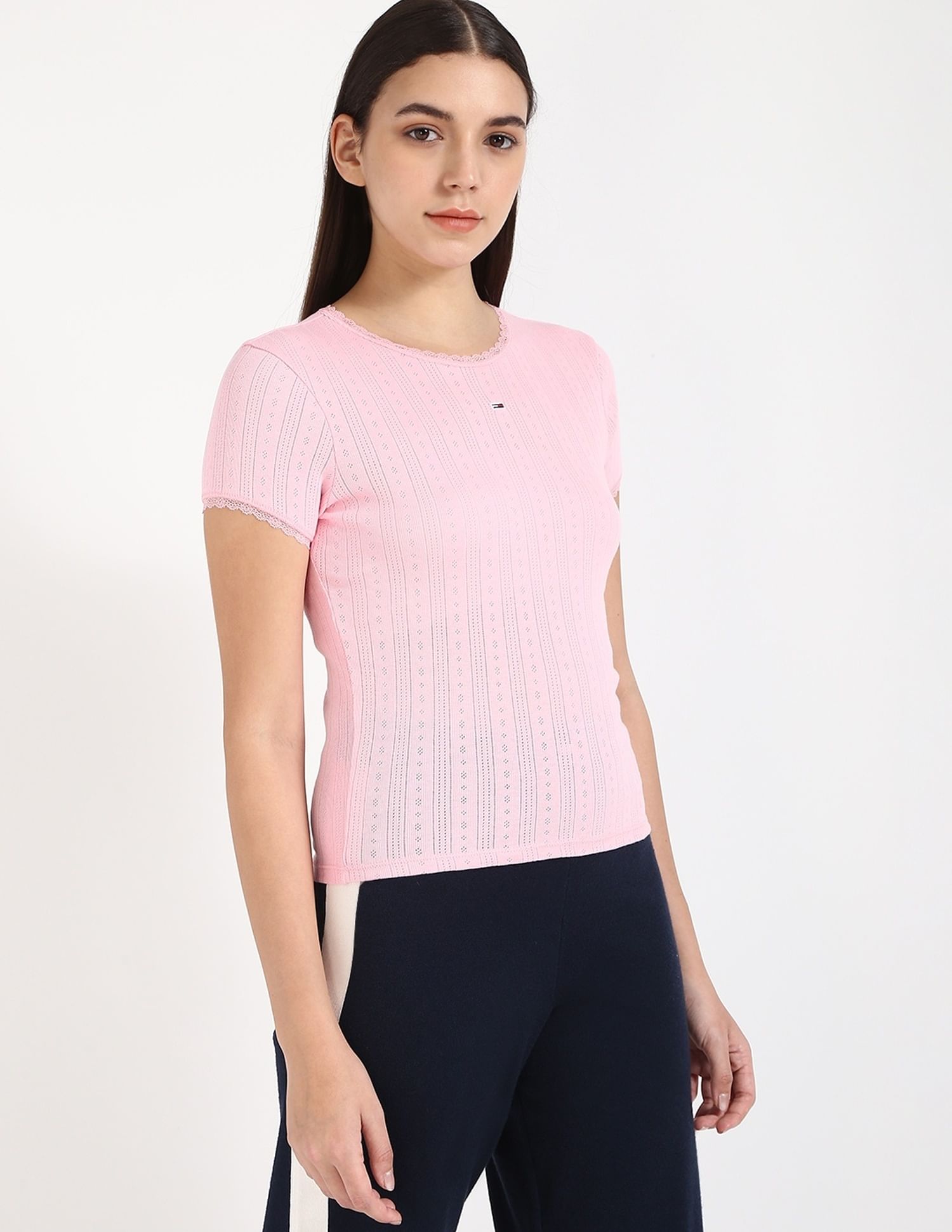 Tommy Hilfiger Solid Slim-Fit Cotton T-Shirt