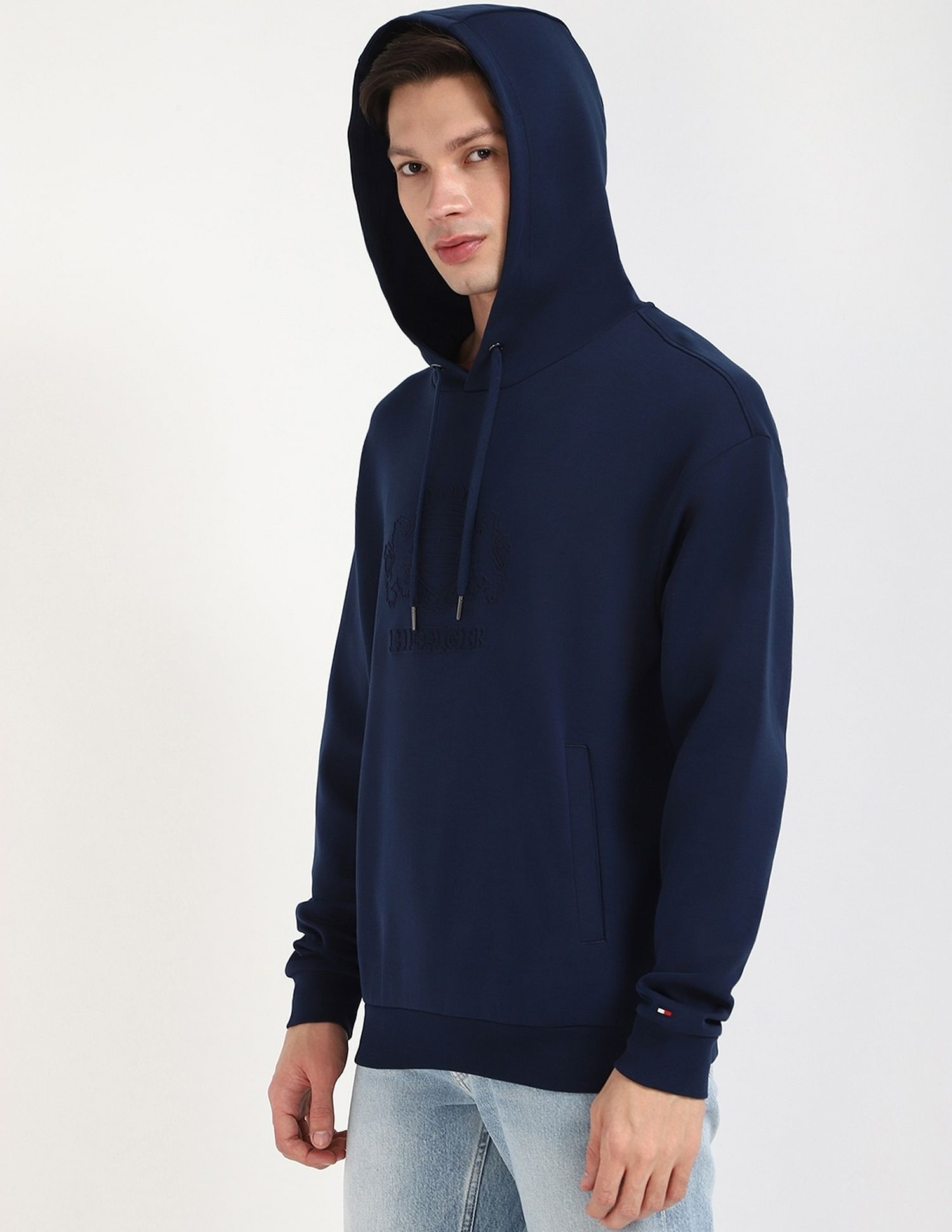 Tommy Hilfiger Embroidered Logo Relaxed-Fit Cotton Sweatshirt