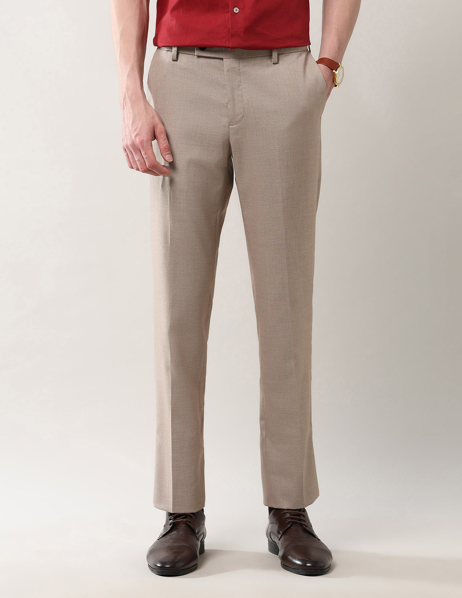 Arrow Textured Dobby Autoflex Trousers