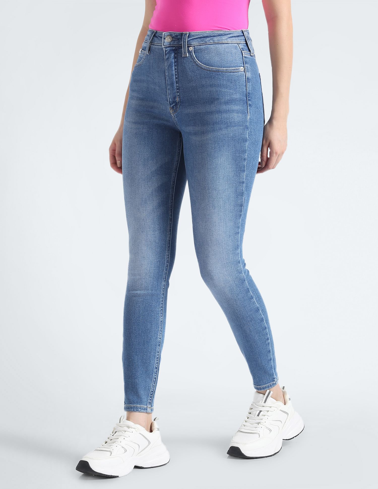 Calvin klein high waisted jeans best sale