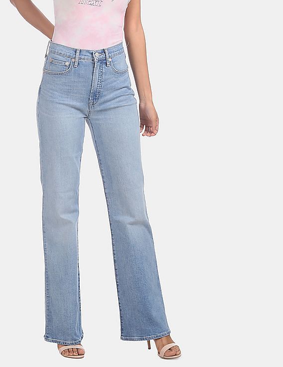high waisted flare jeans