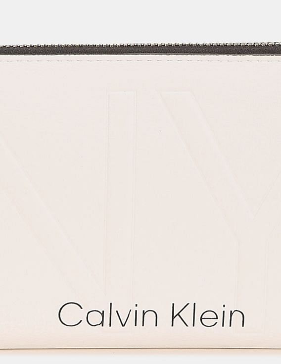 Calvin klein white wallet best sale