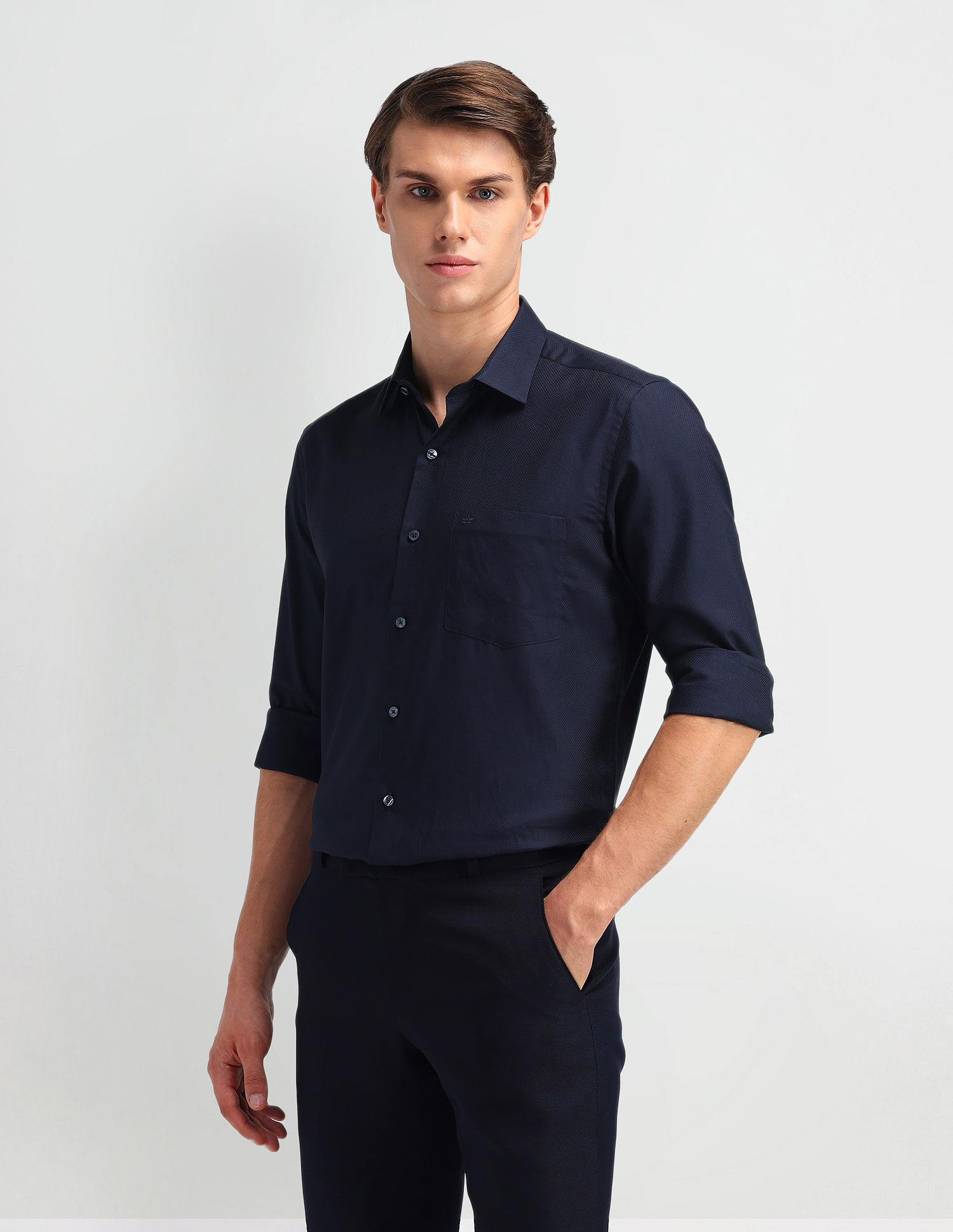 Arrow Textured Cotton Shirt