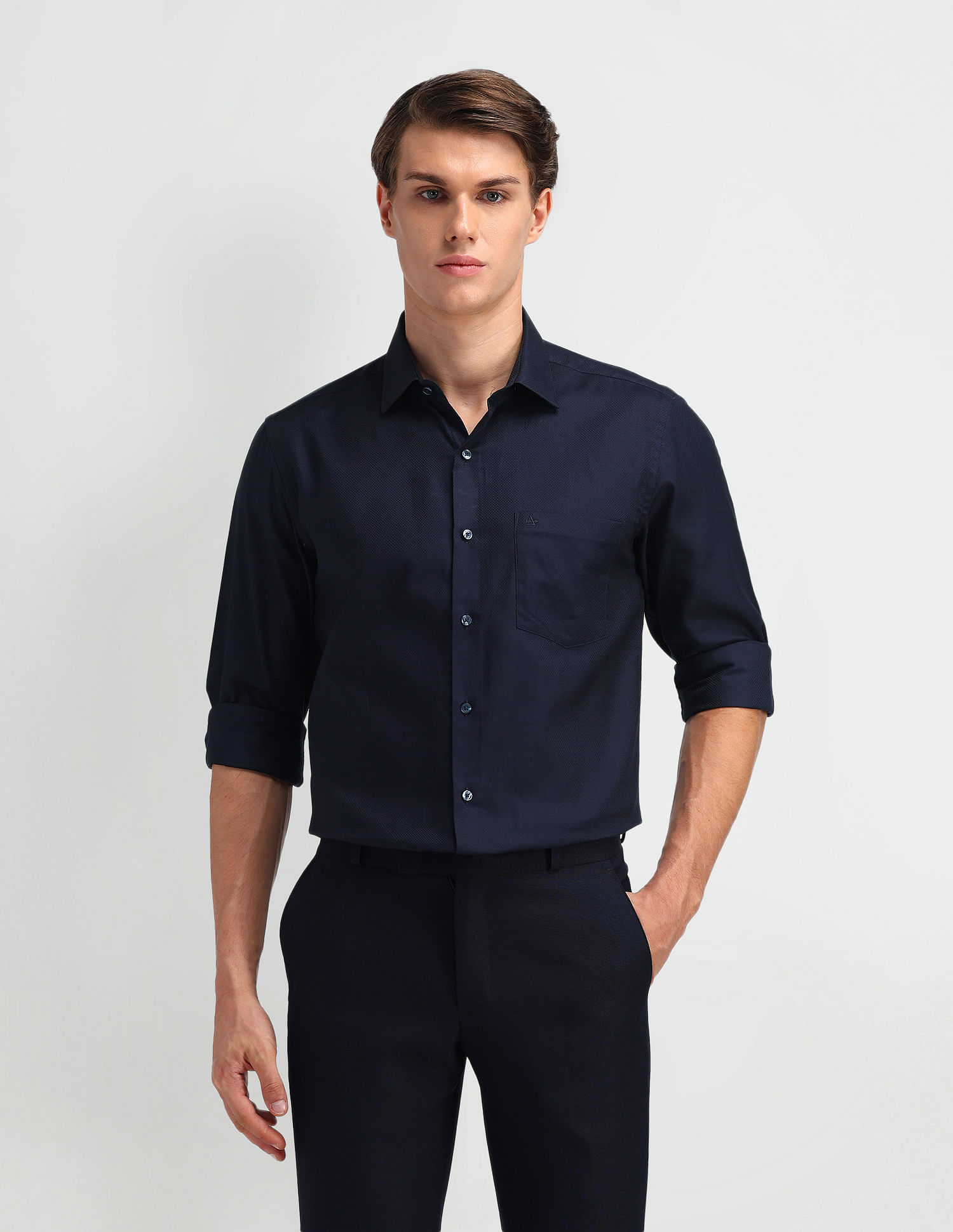 Arrow Textured Cotton Shirt