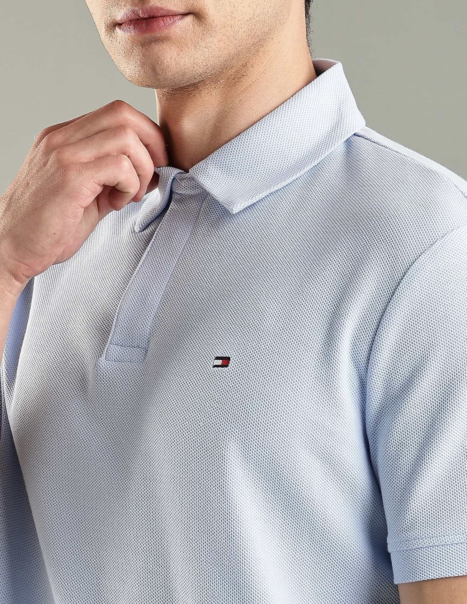 Tommy Hilfiger Solid Regular-Fit Cotton Polo T-Shirt