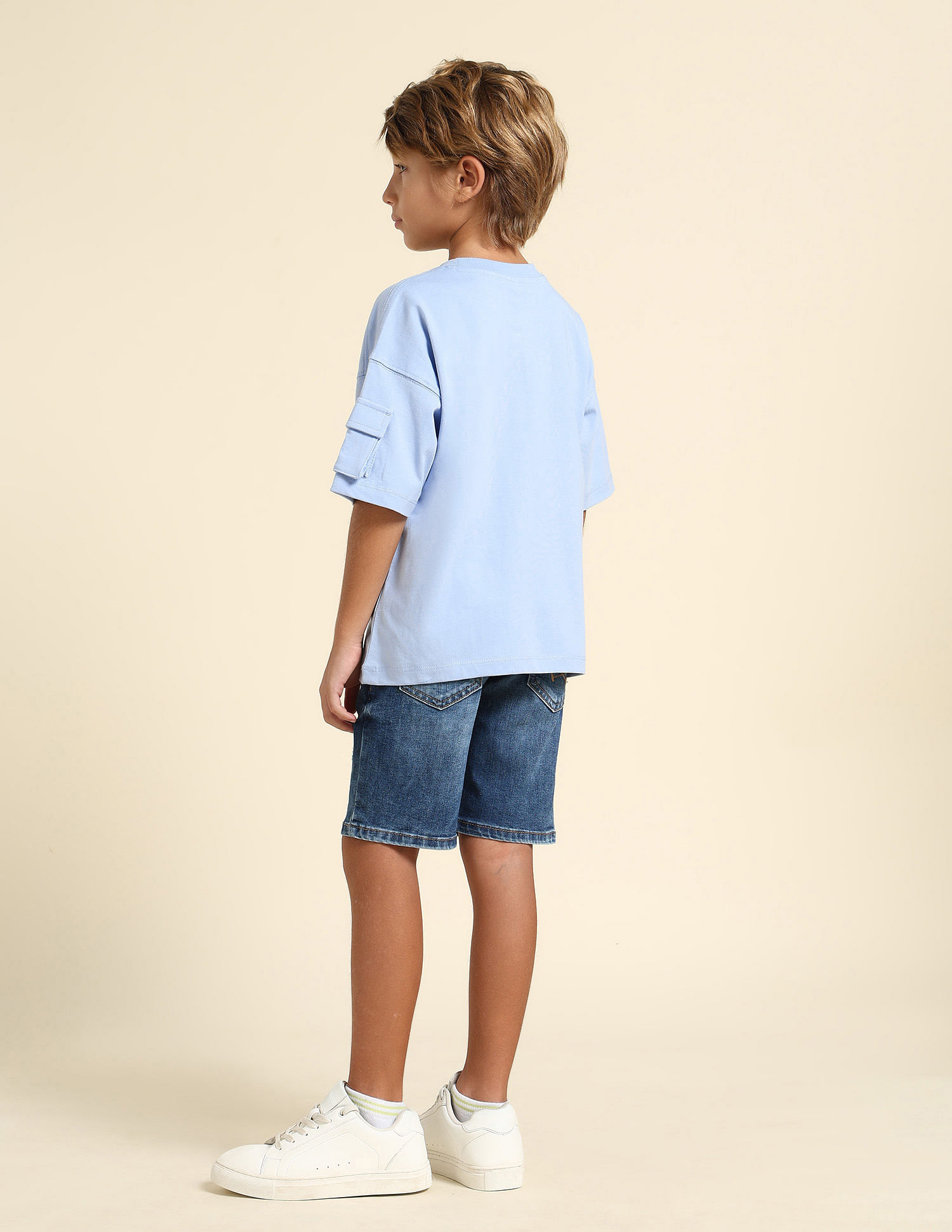 U.S. Polo Assn. Kids Boys Regular Fit Solid T-Shirt