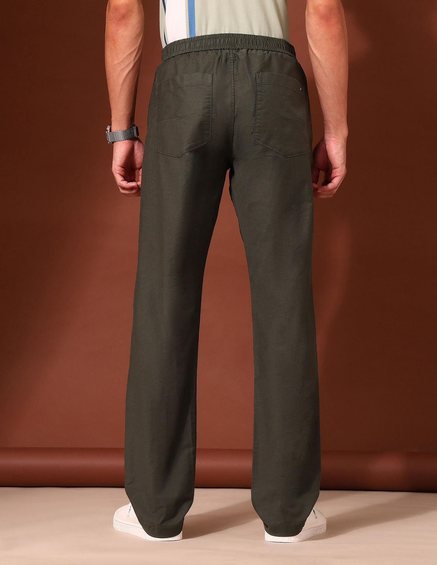 U.S. Polo Assn. Riley Straight Fit Twill Trousers