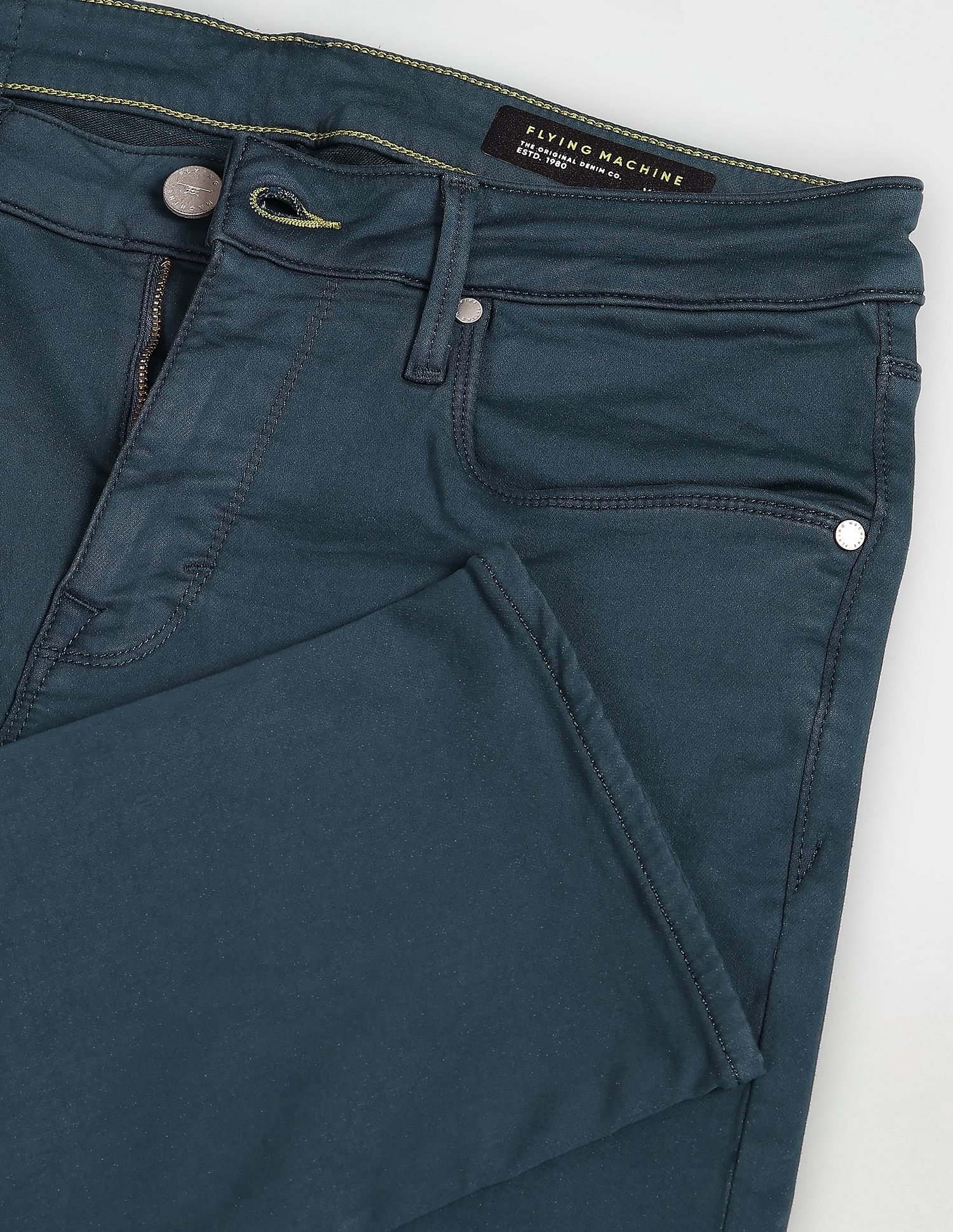 Flying Machine Michael Slim Tapered Mid Rise Jeans