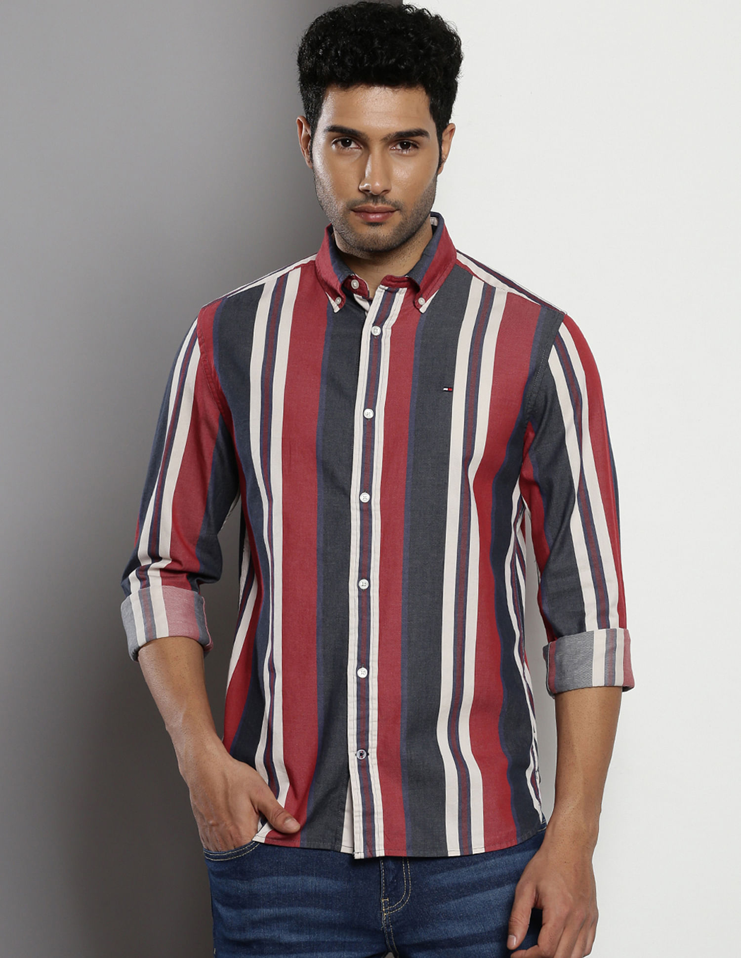 Tommy Hilfiger Sustainable Cotton Striped Shirt
