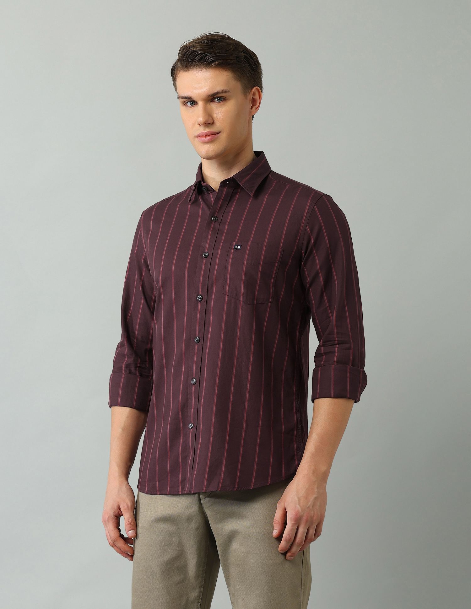 Arrow Sport Slim Fit Striped Shirt