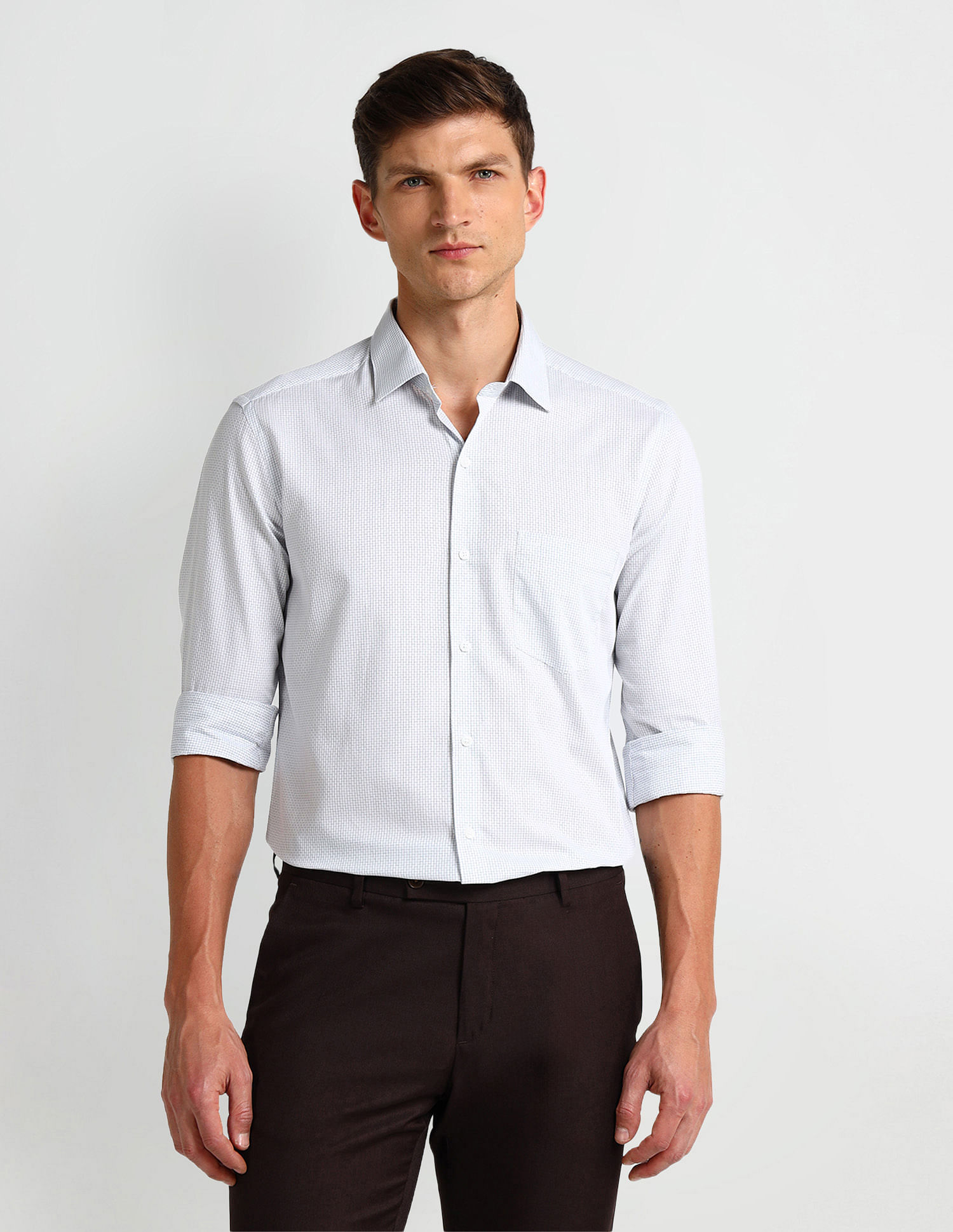 Arrow Manhattan Slim Fit Dobby Shirt