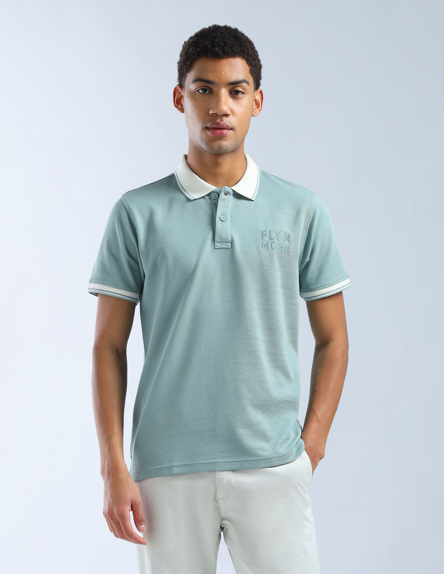 Flying Machine Textured Digitopia Polo Shirt